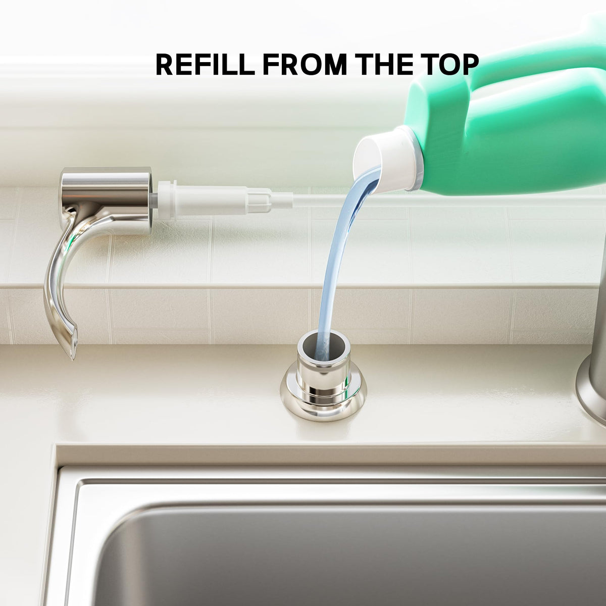 Built in Kitchen Sink Soap Dispenser