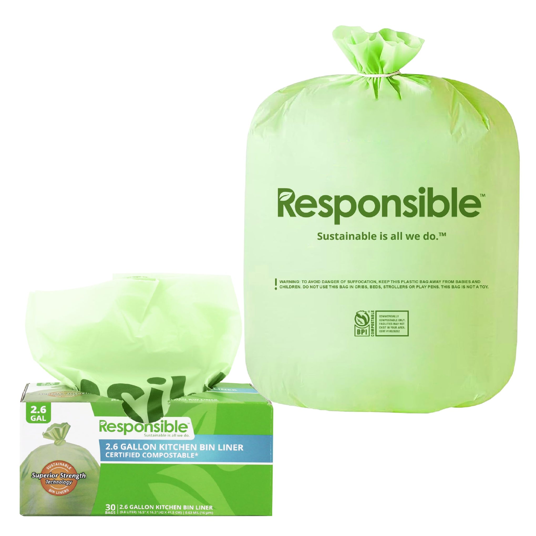 Kitchen Bin Liners (30 Count)