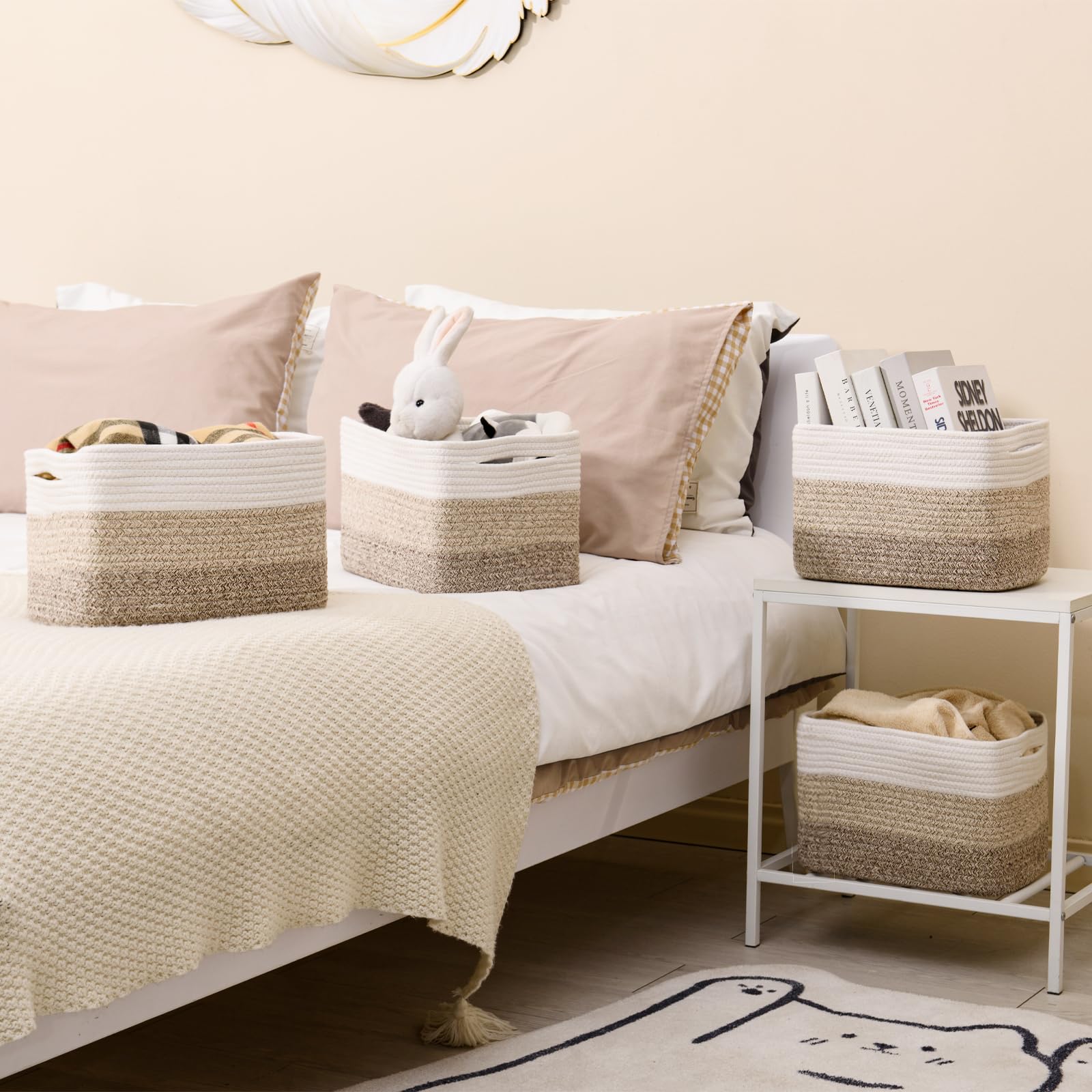 Shelf Baskets for Organizing (4 Count)