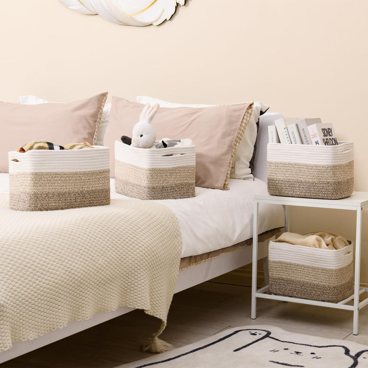 Shelf Baskets for Organizing (4 Count)