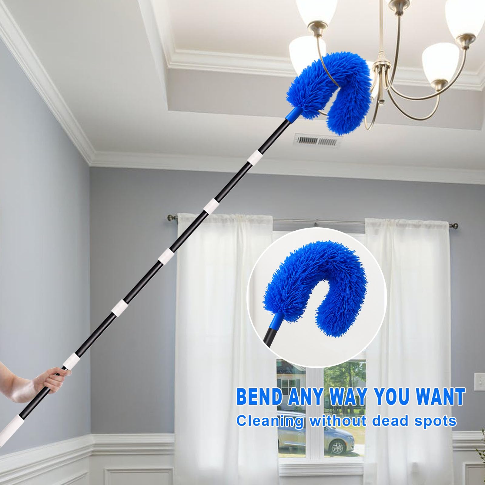 Ceiling Fan Cleaner Duster with Extension Pole