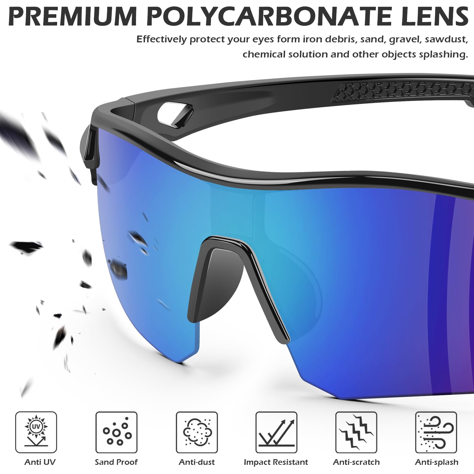 12 Pack Safety Glasses for Men Women (12 Count)