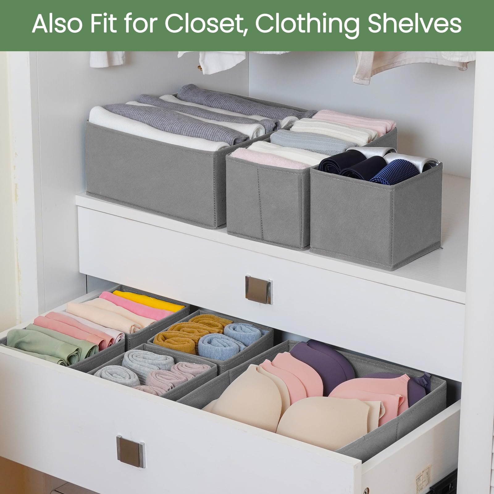 Drawer Organizer Clothes (24 Count)