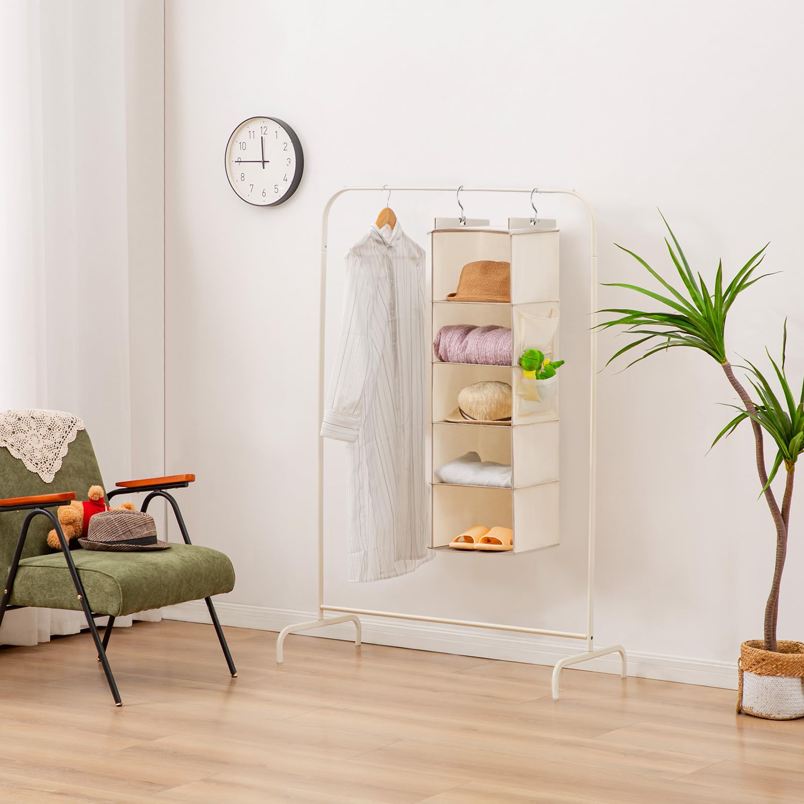 Hanging Closet Organizer and Storage for Clothes (5 Count)