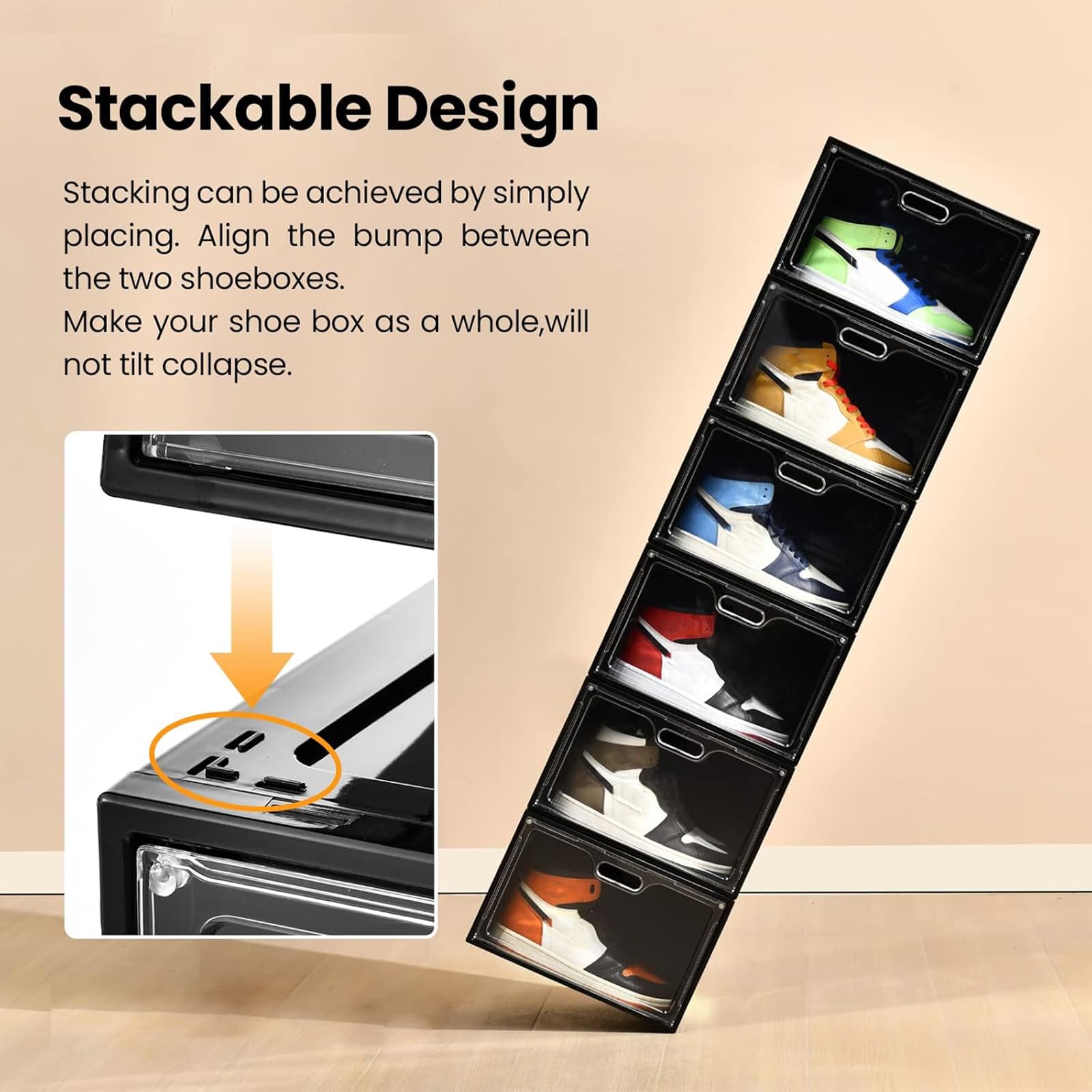 8 Pack Drop Side Shoe Boxes (8 Count)