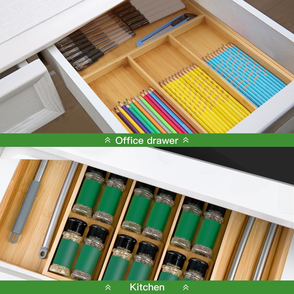Bamboo Drawer Organizer