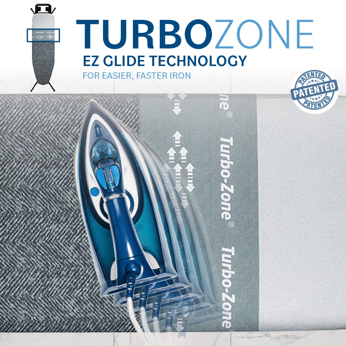 by Rorets Classic Ironing Board with New Patent EZ