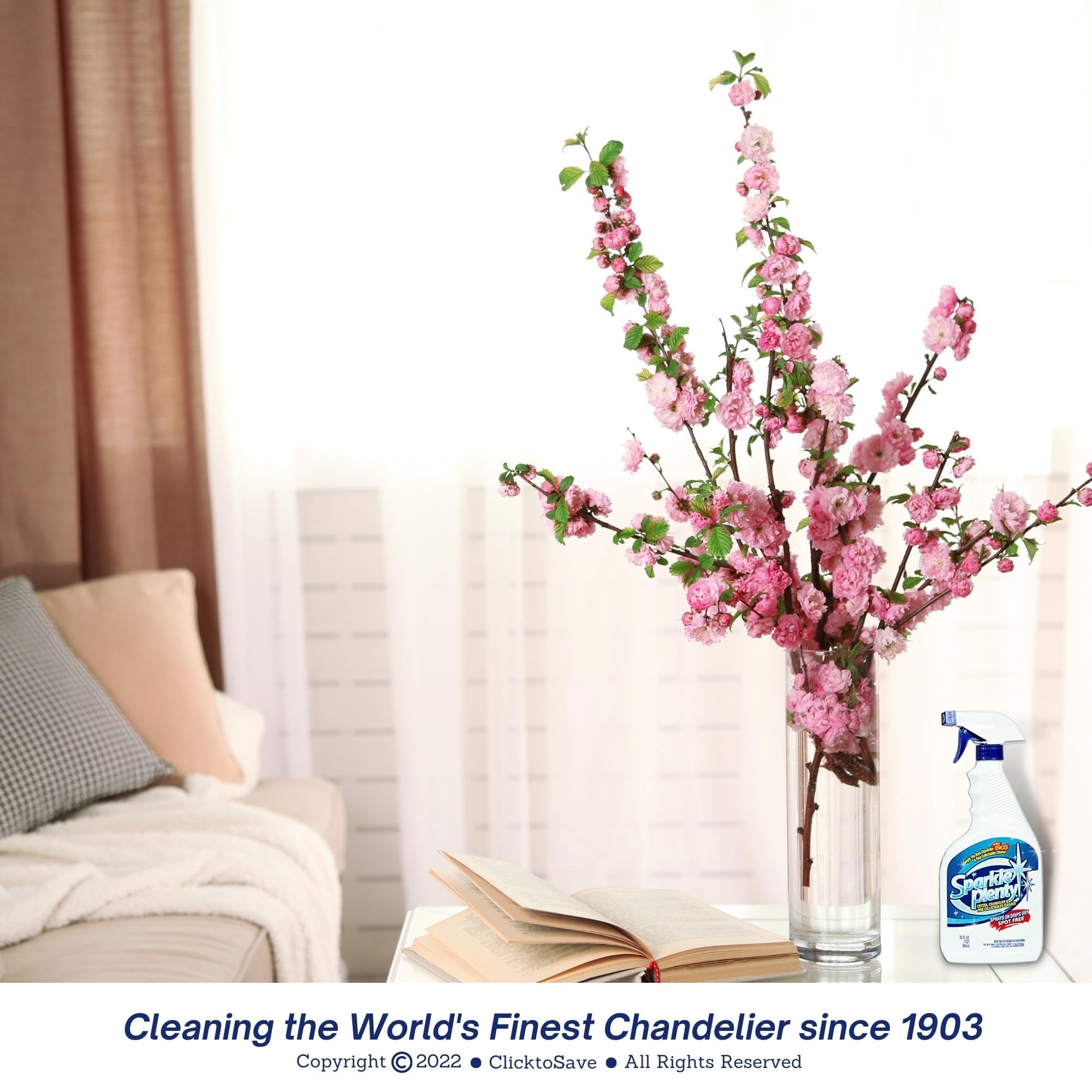Sparkle Plenty Chandelier Cleaner Drip Dry Spray No Wipe (64 Fl Oz)