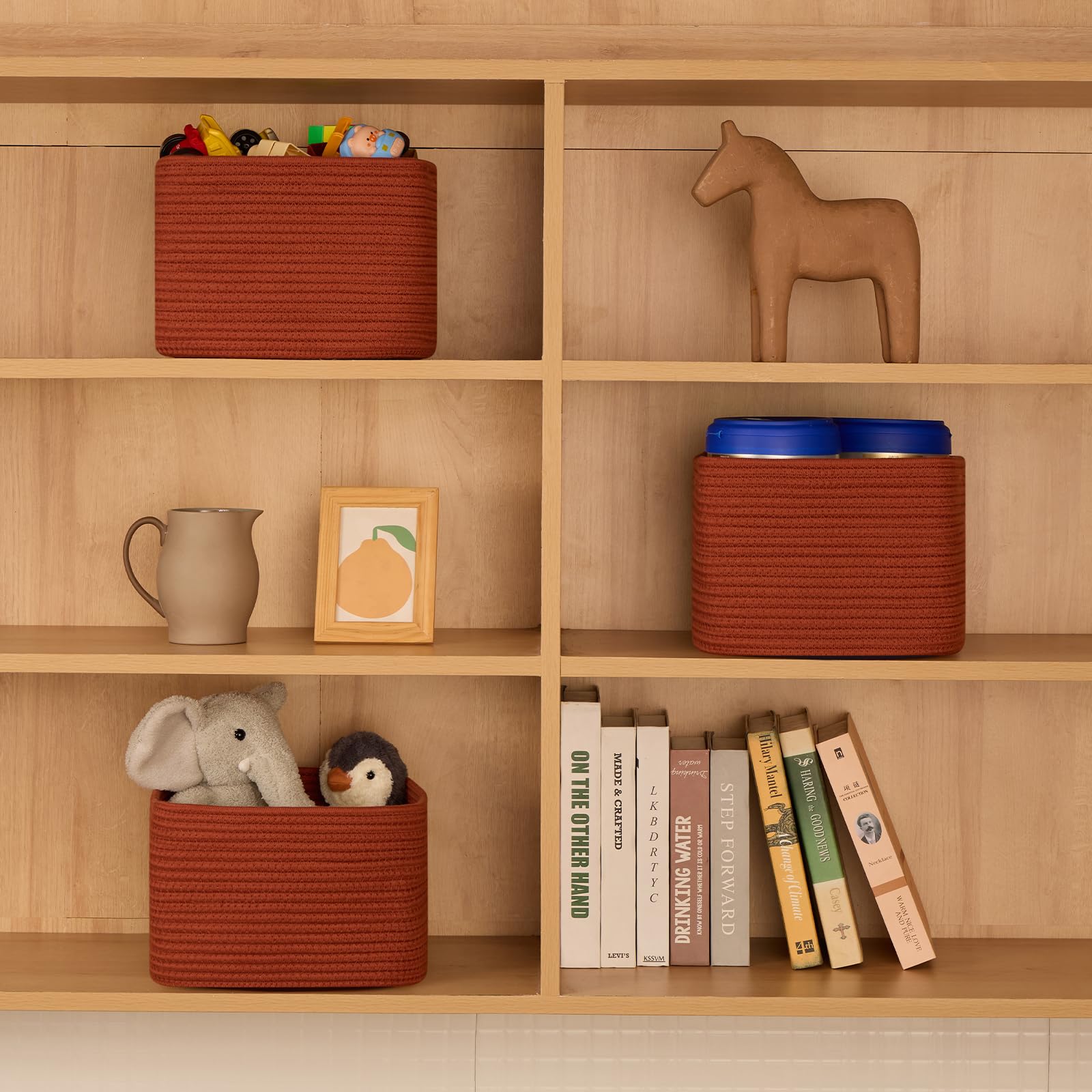 Small Organizing Baskets for Cubes Shelf (3 Count)