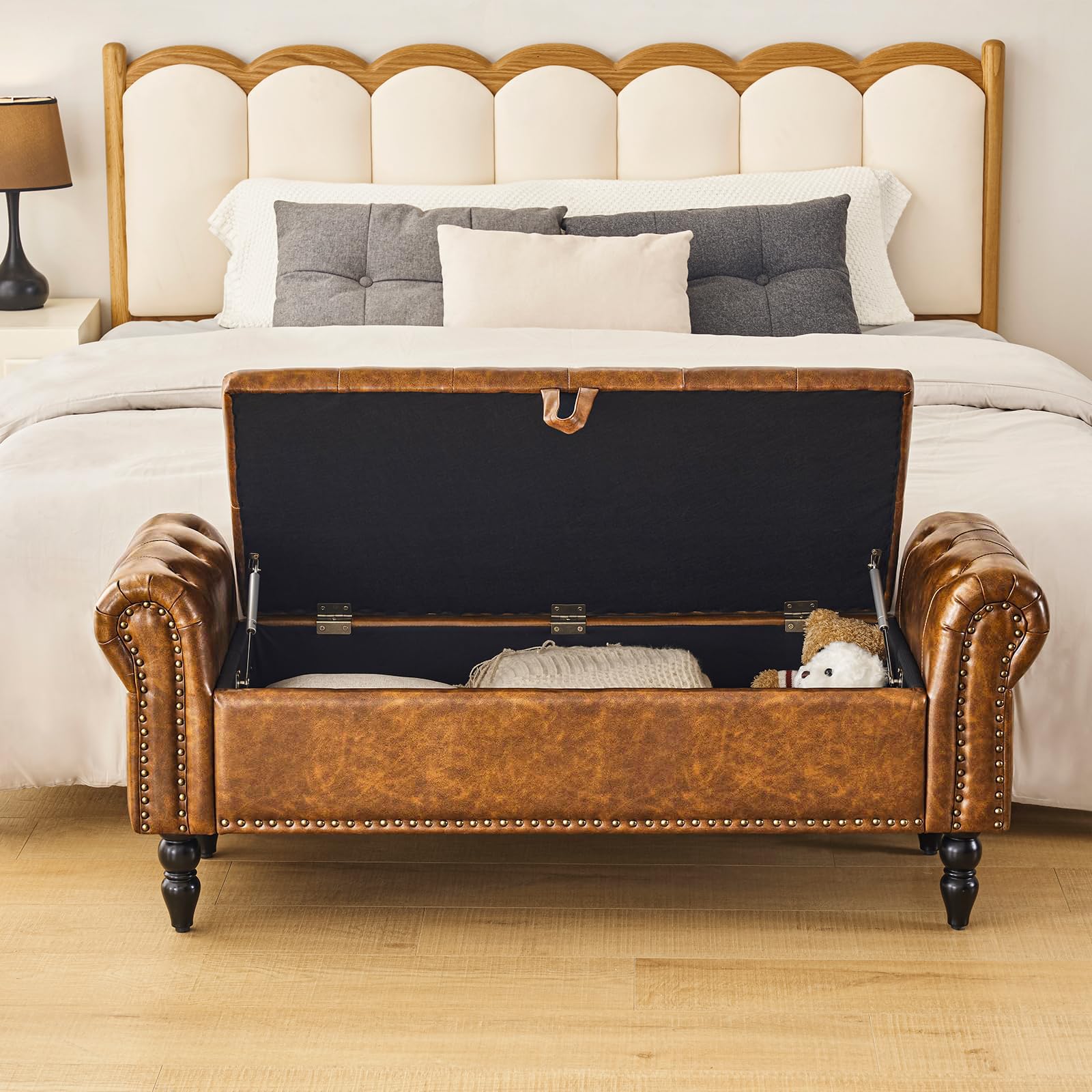 Storage Bedroom Bench for End of Bed