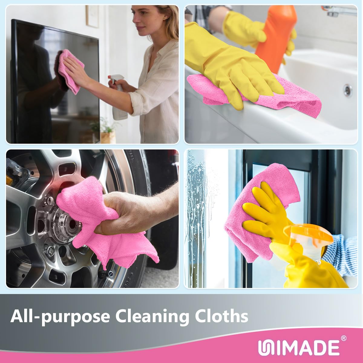 Microfiber Cleaning Cloth (100 Count)