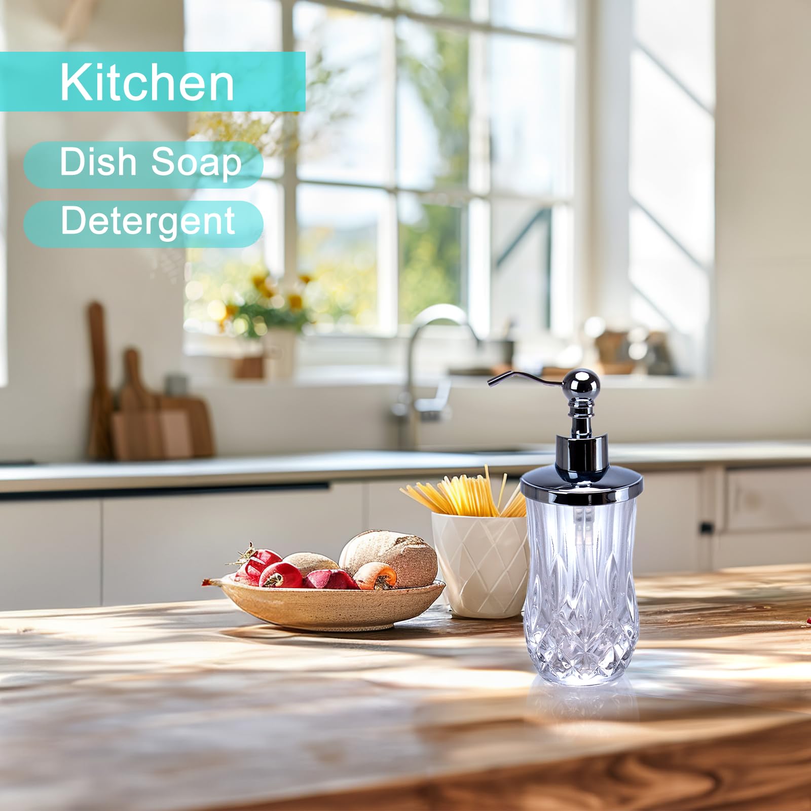 9Oz Clear Soap Dispenser