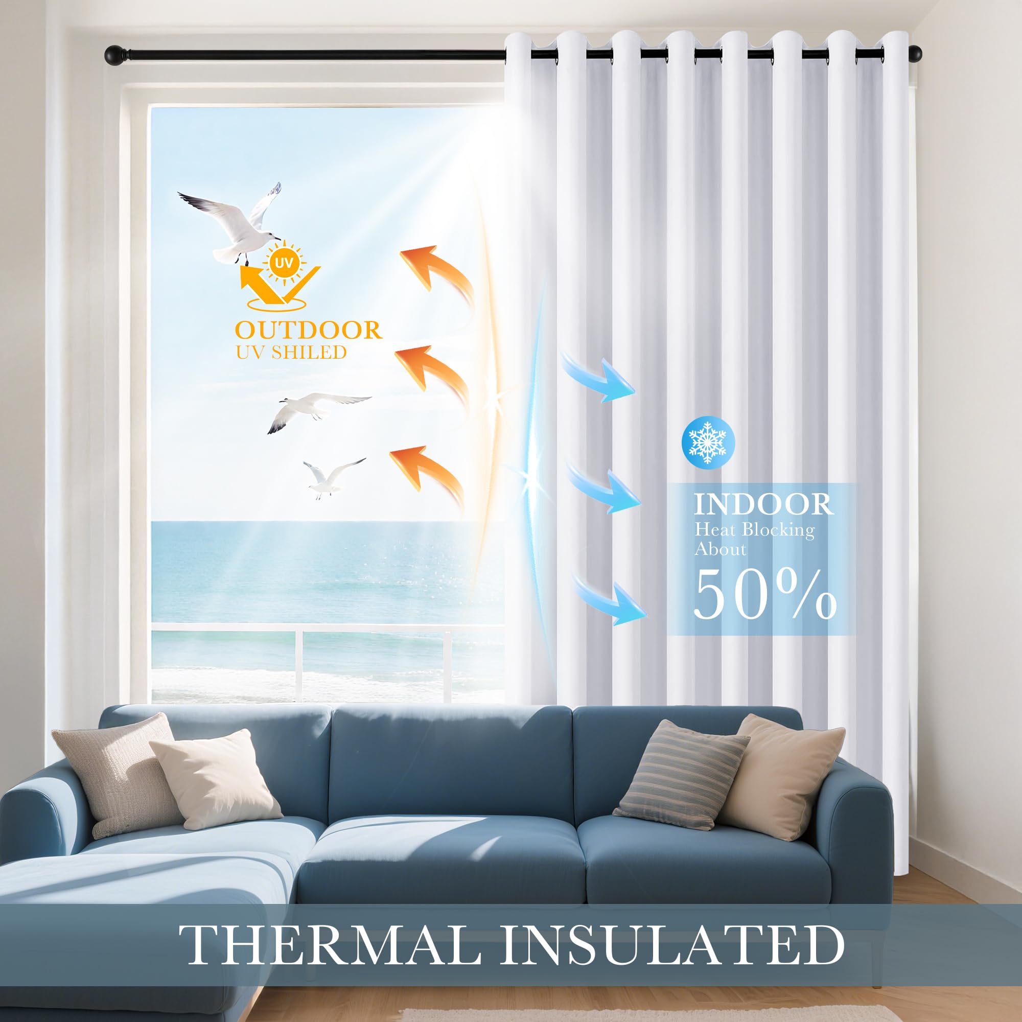 Window Treatments Curtains (2 Count)