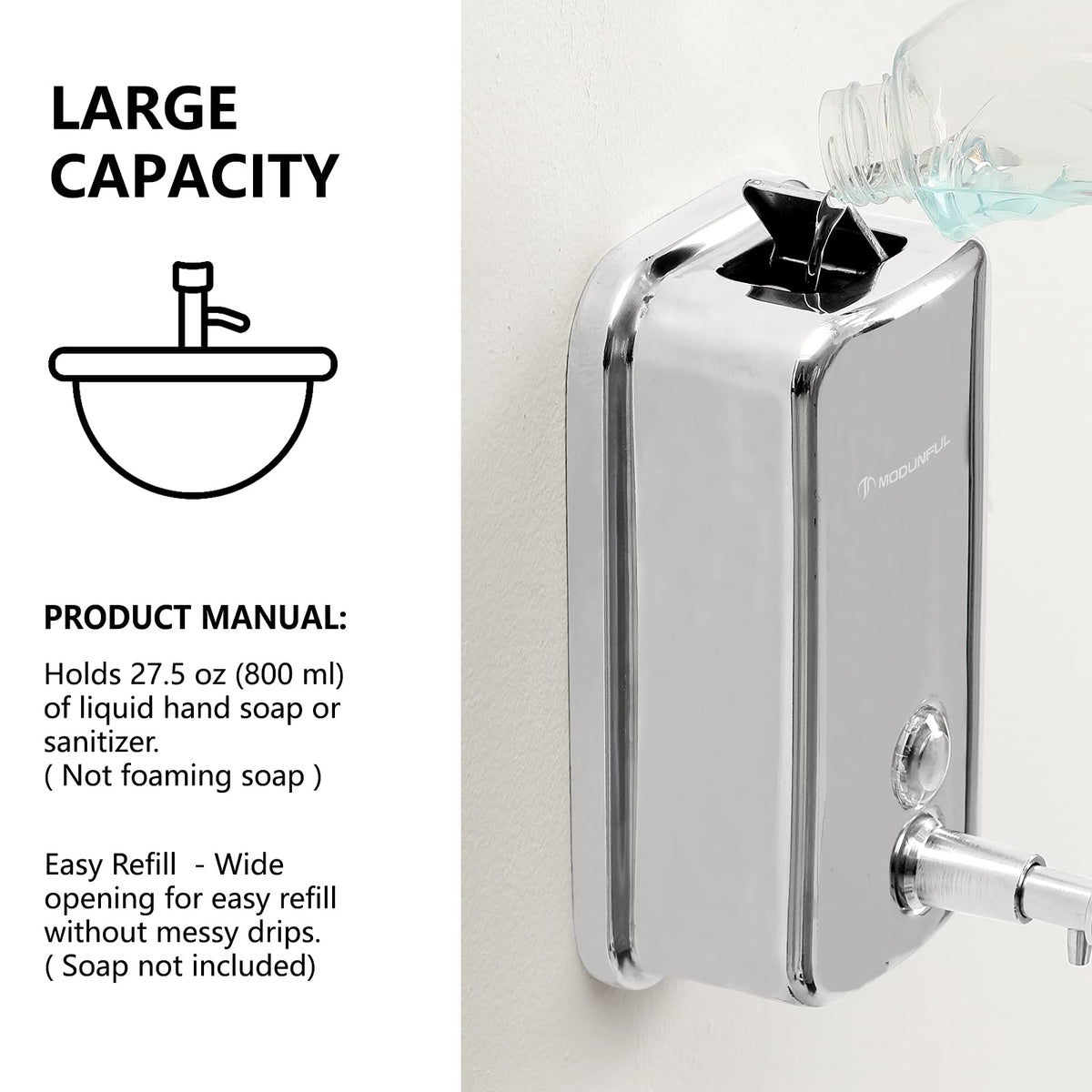 Stainless Steel Soap Dispenser
