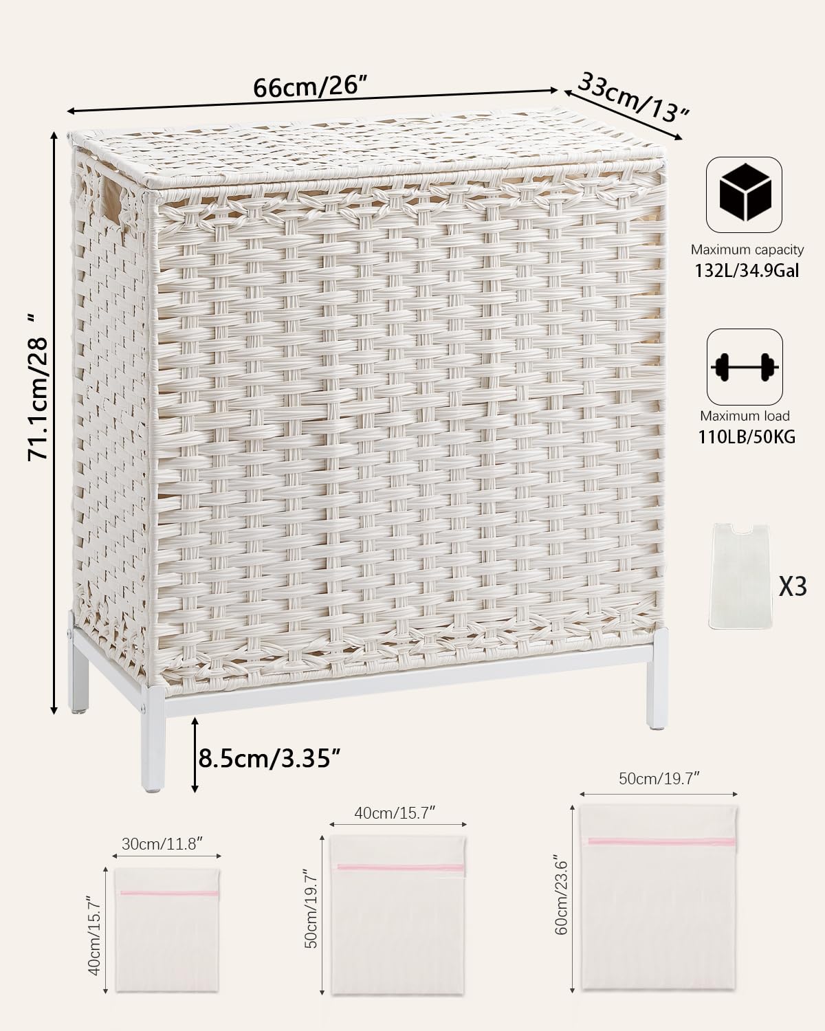 Laundry Hamper with Lid