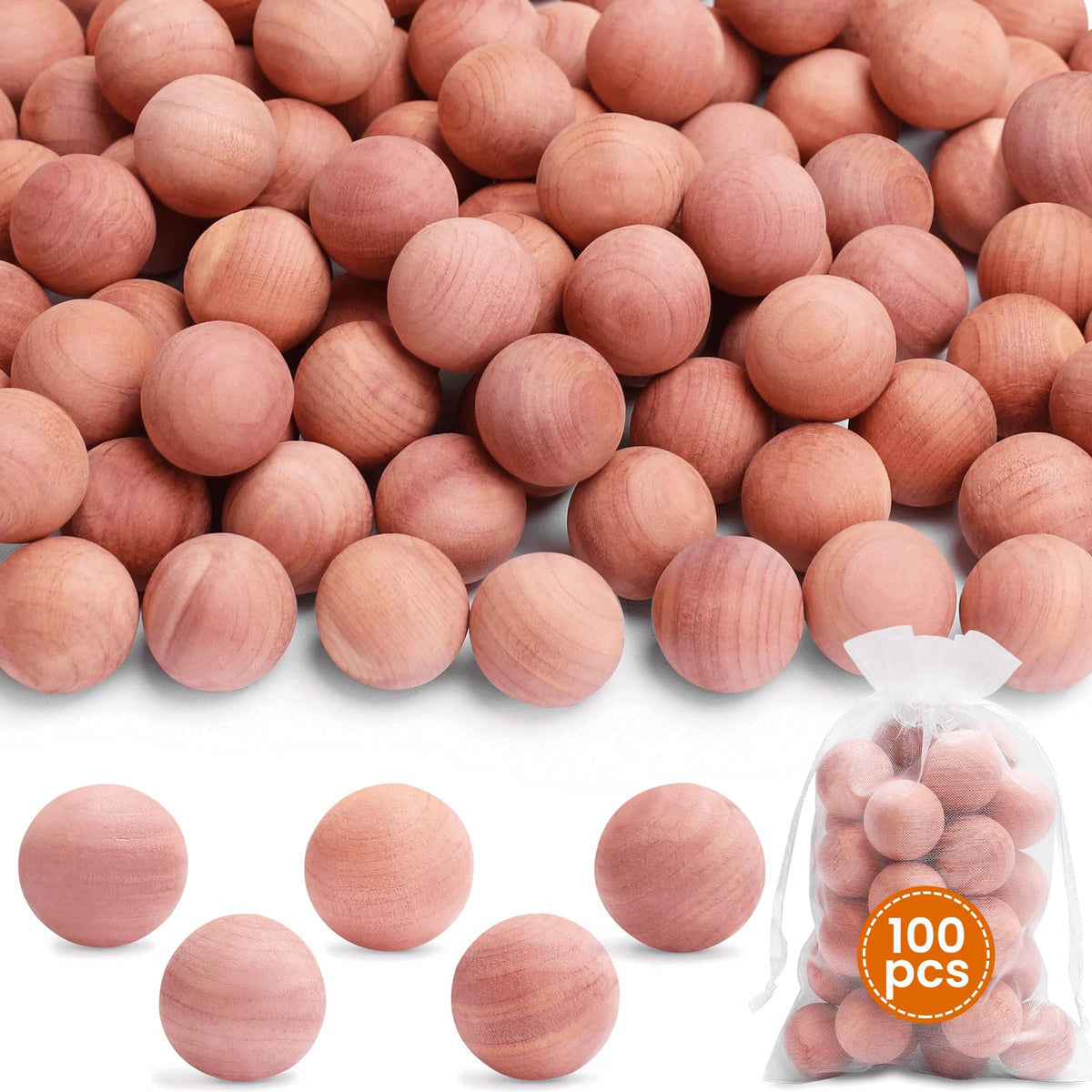 Cedar Balls Cedar Blocks for Clothes Storage (100 Count)