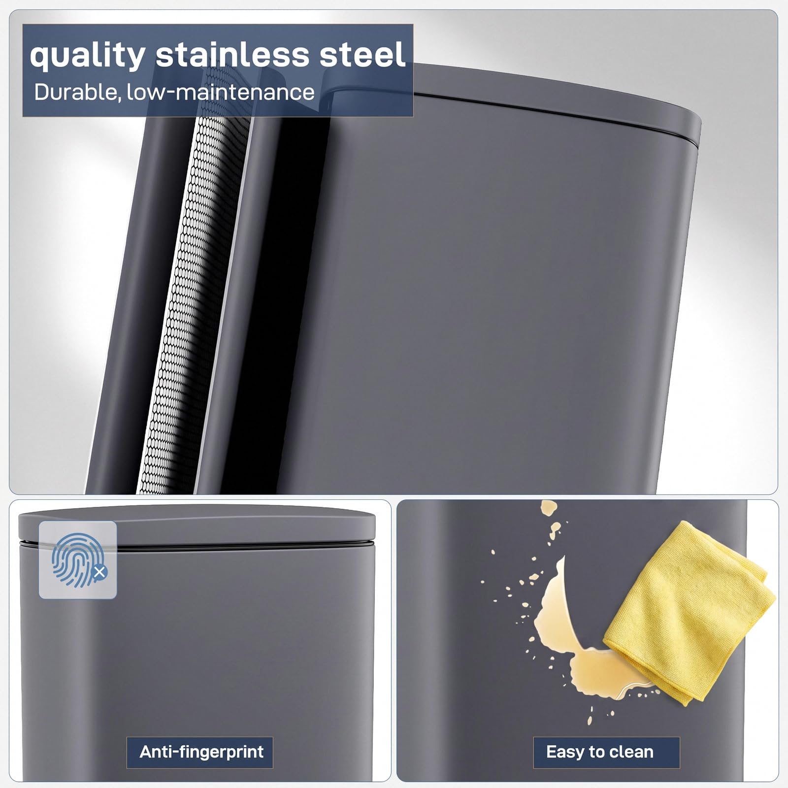 8 Gallon Step Kitchen Trash Can