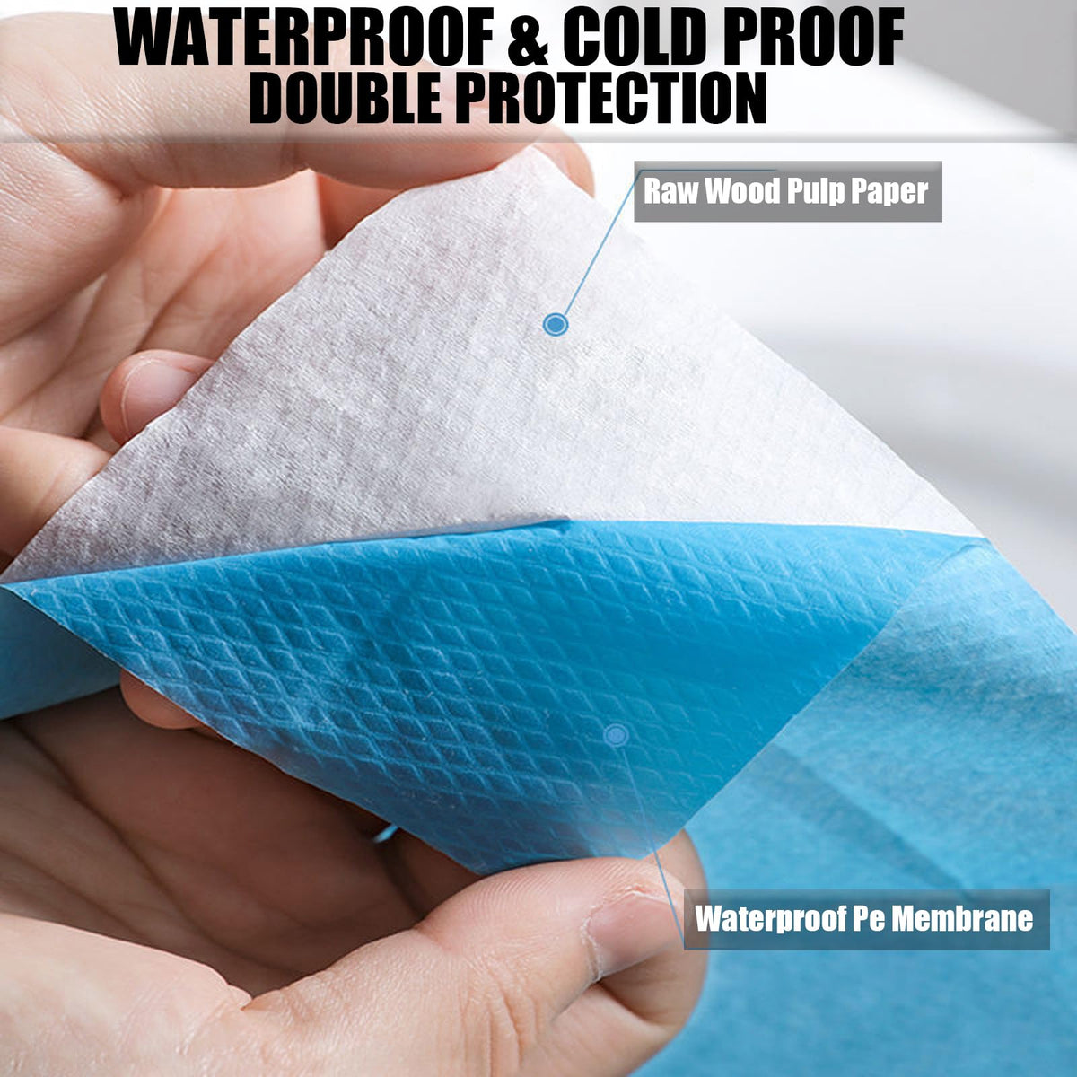 50 Pack Toilet Seat Covers Disposable 16x24 Inch XL