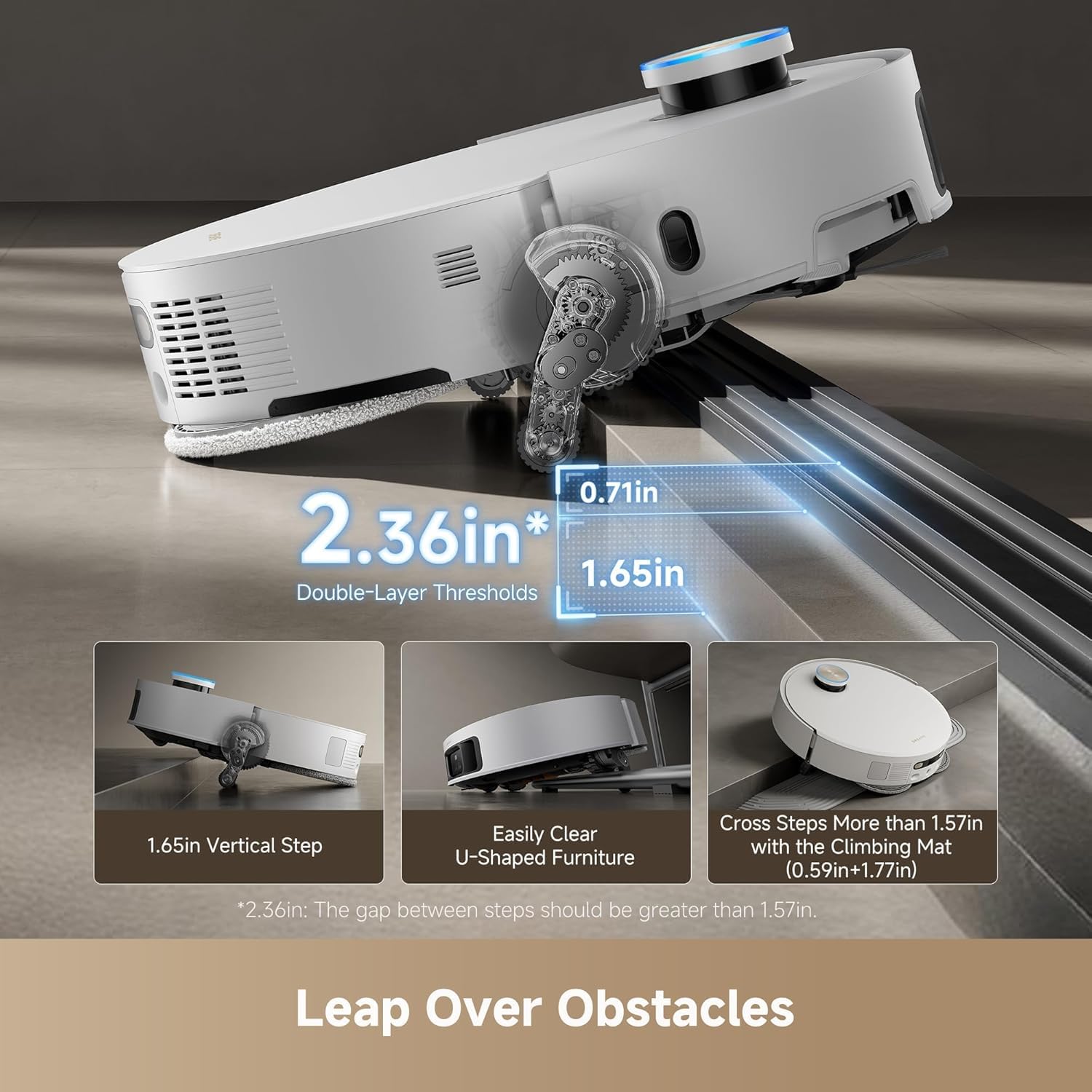 X50 Ultra White Robot Vacuum and Mop with Auto