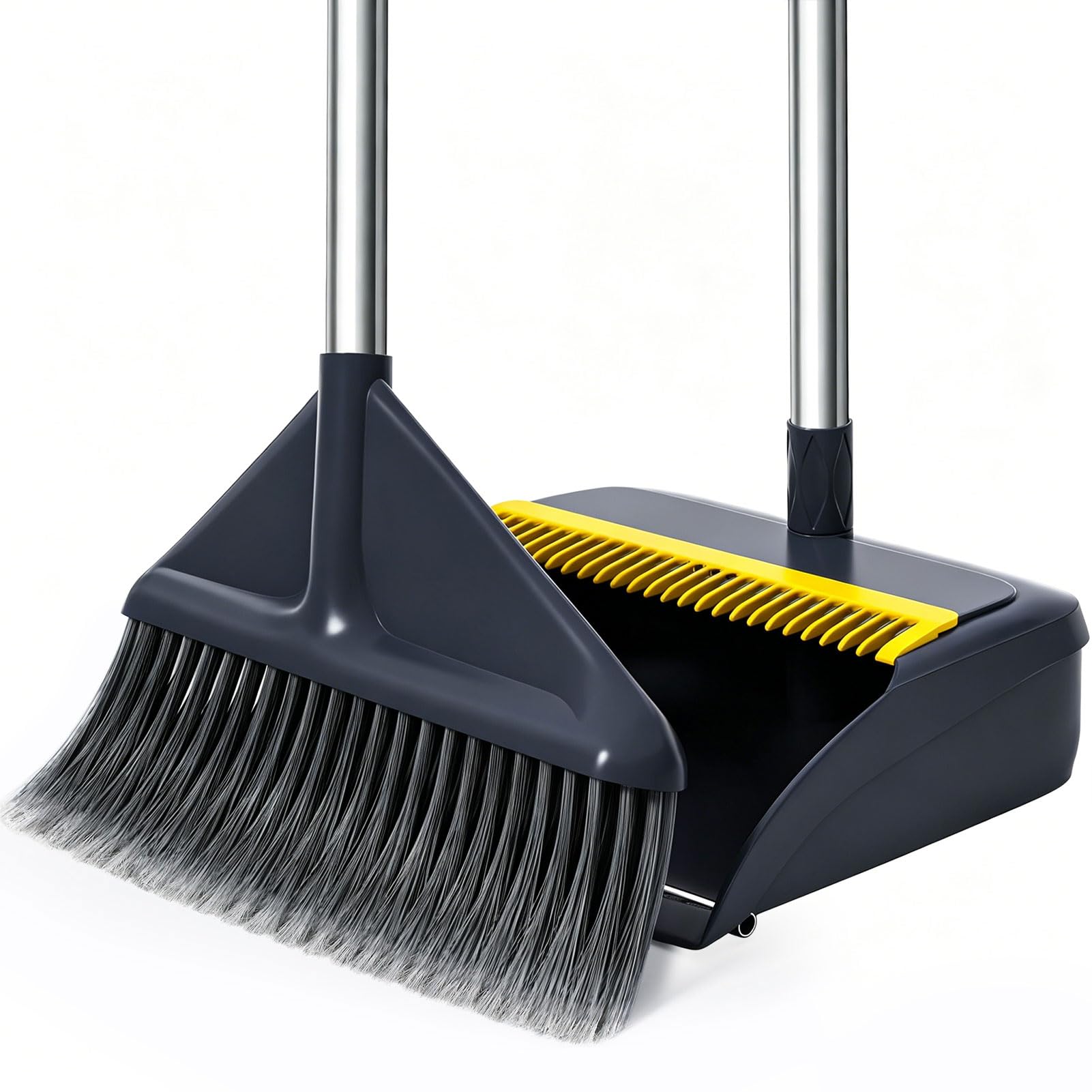 Broom and Dustpan Set with 52" Long Handle