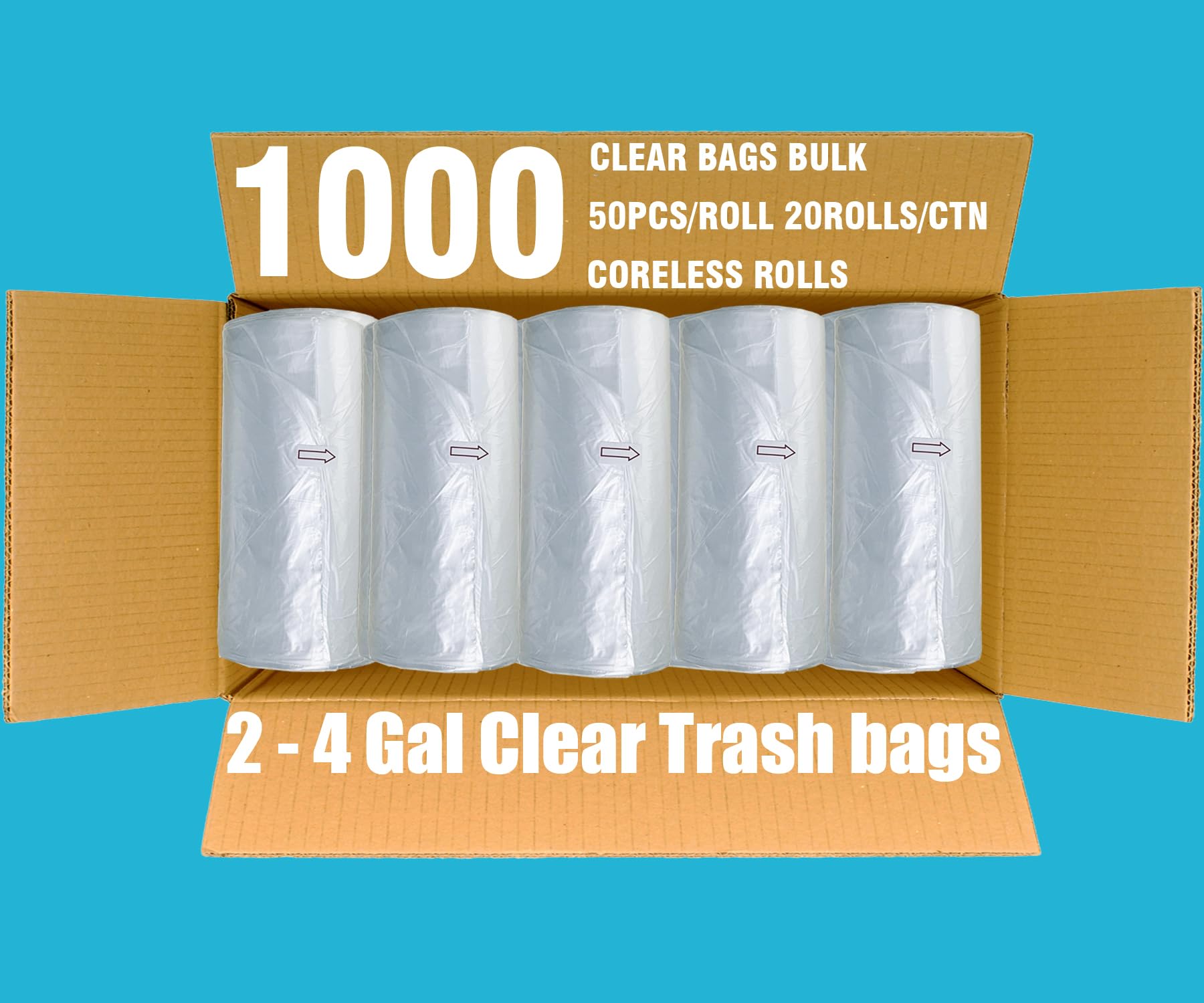 2 4 Gallon Trash Bags (1000 Count)