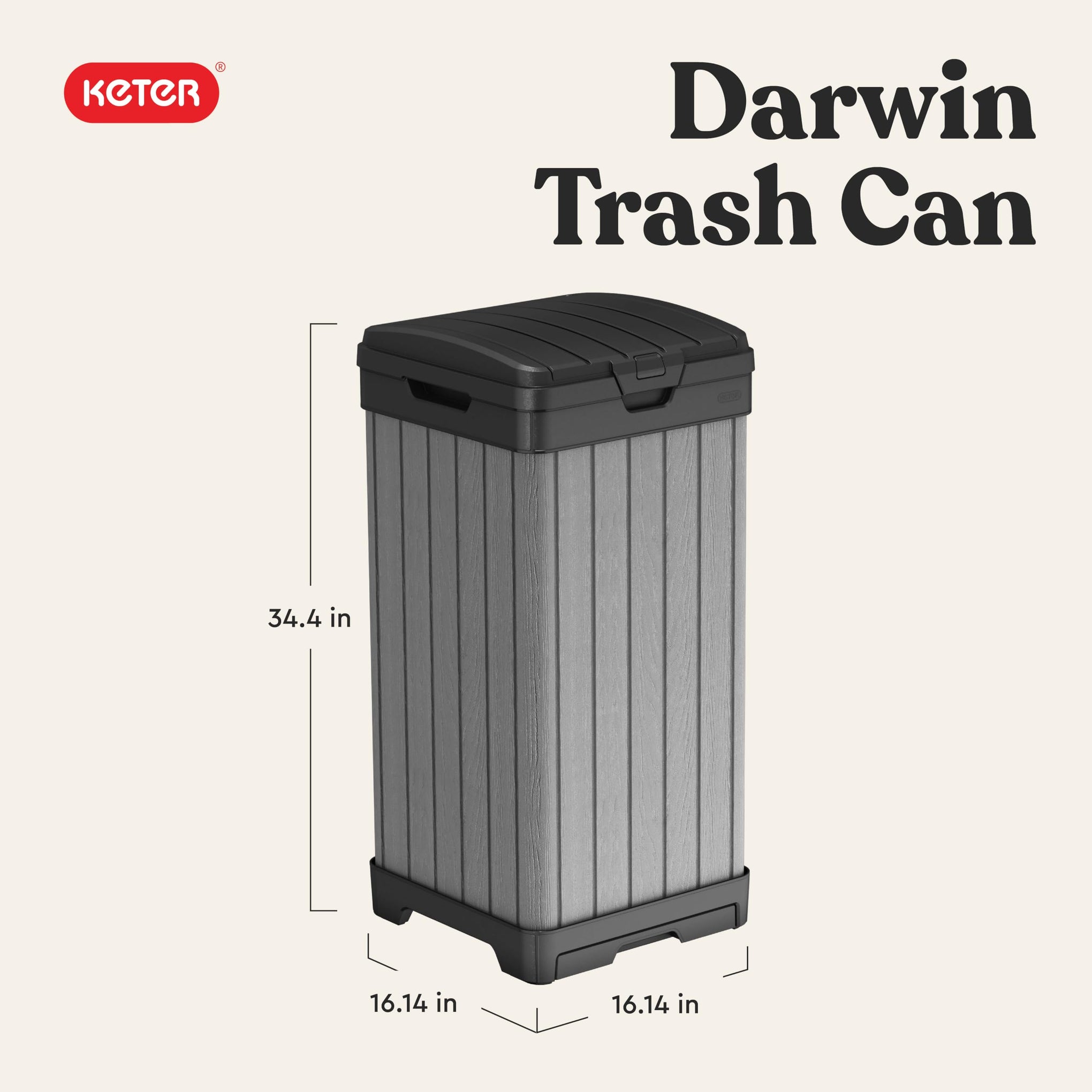 Darwin Outdoor Trash Can