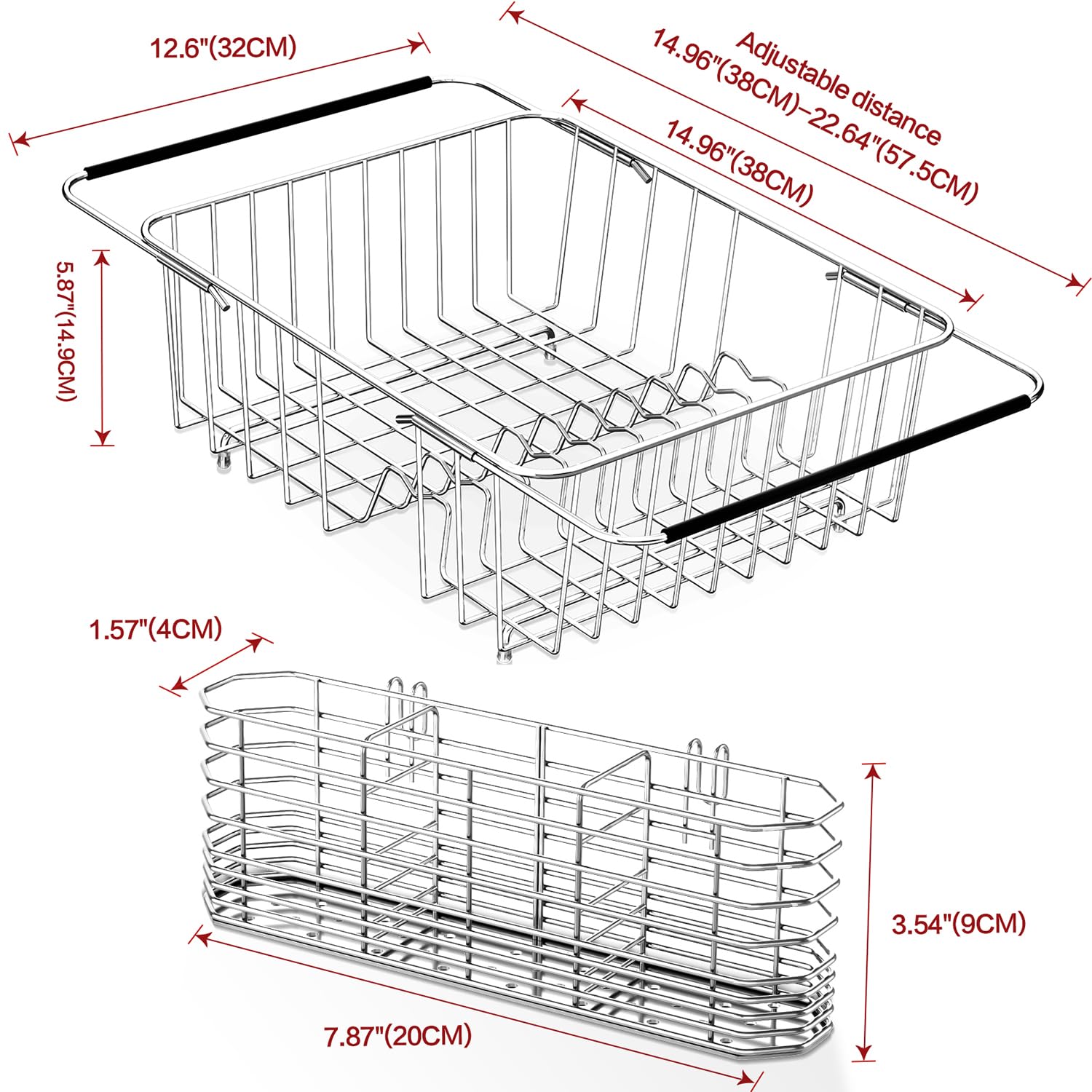 Large Sink Dish Drying Rack