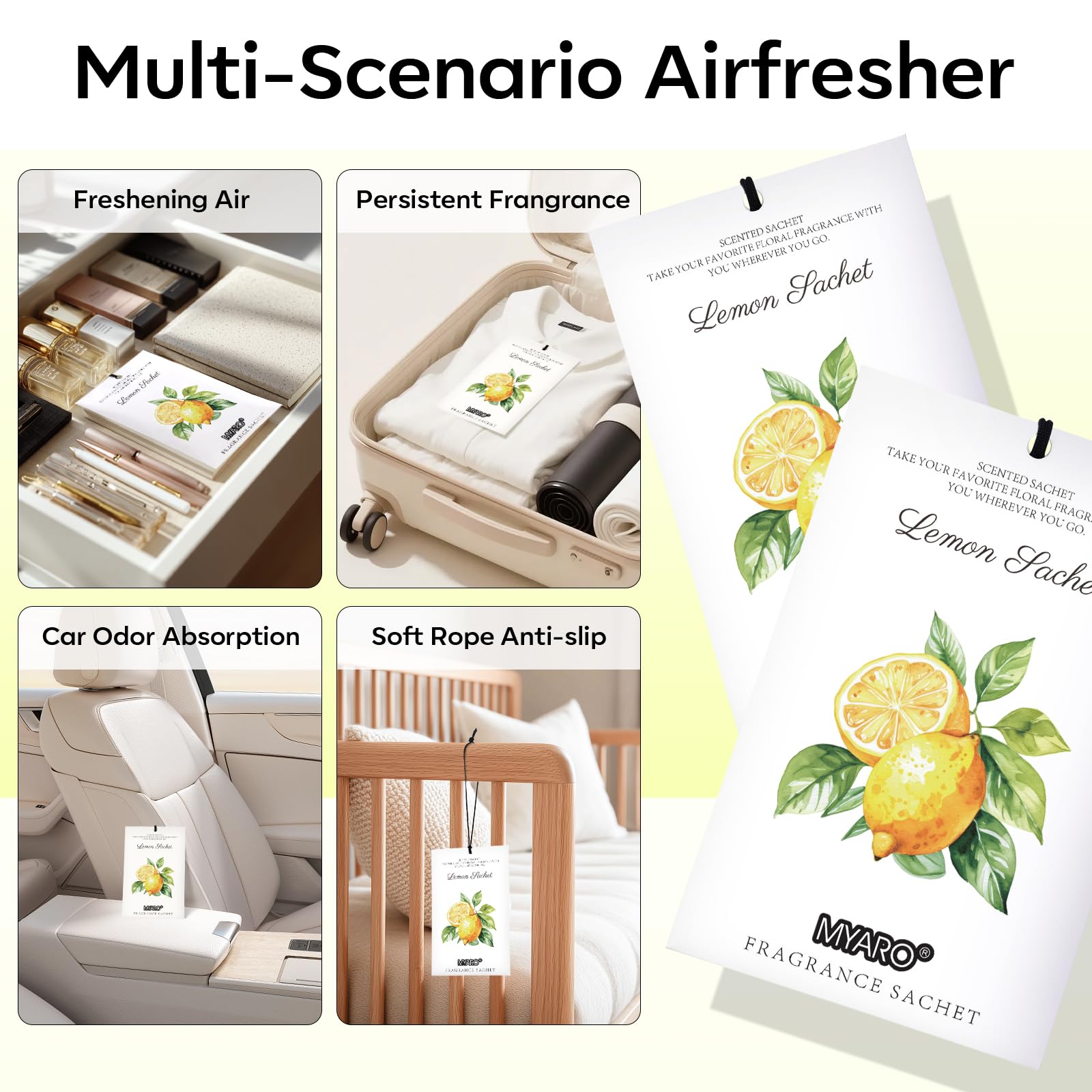 12 Pack Lemon Scented Sachets (12 Count)