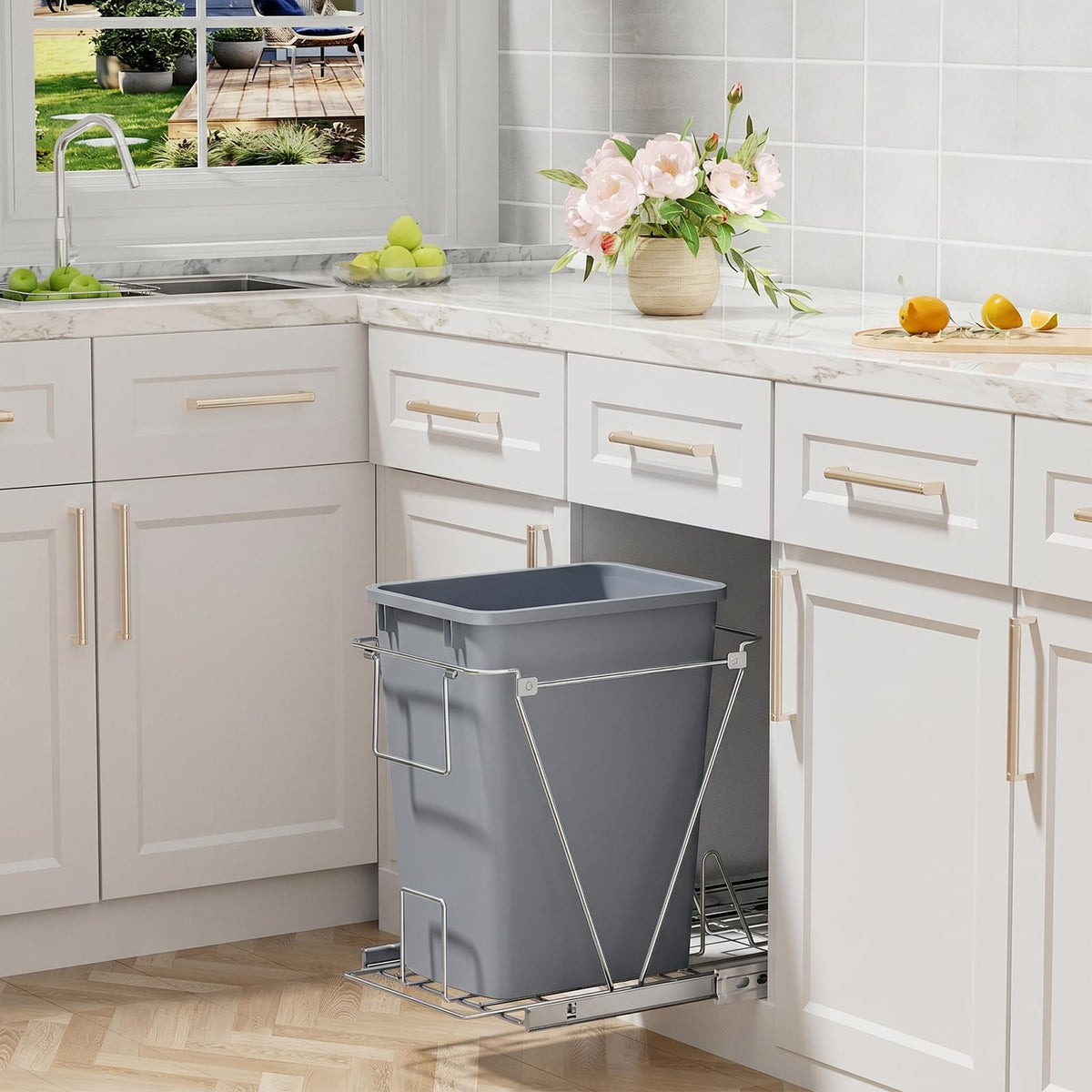 35 Quart Plastic Trash Can