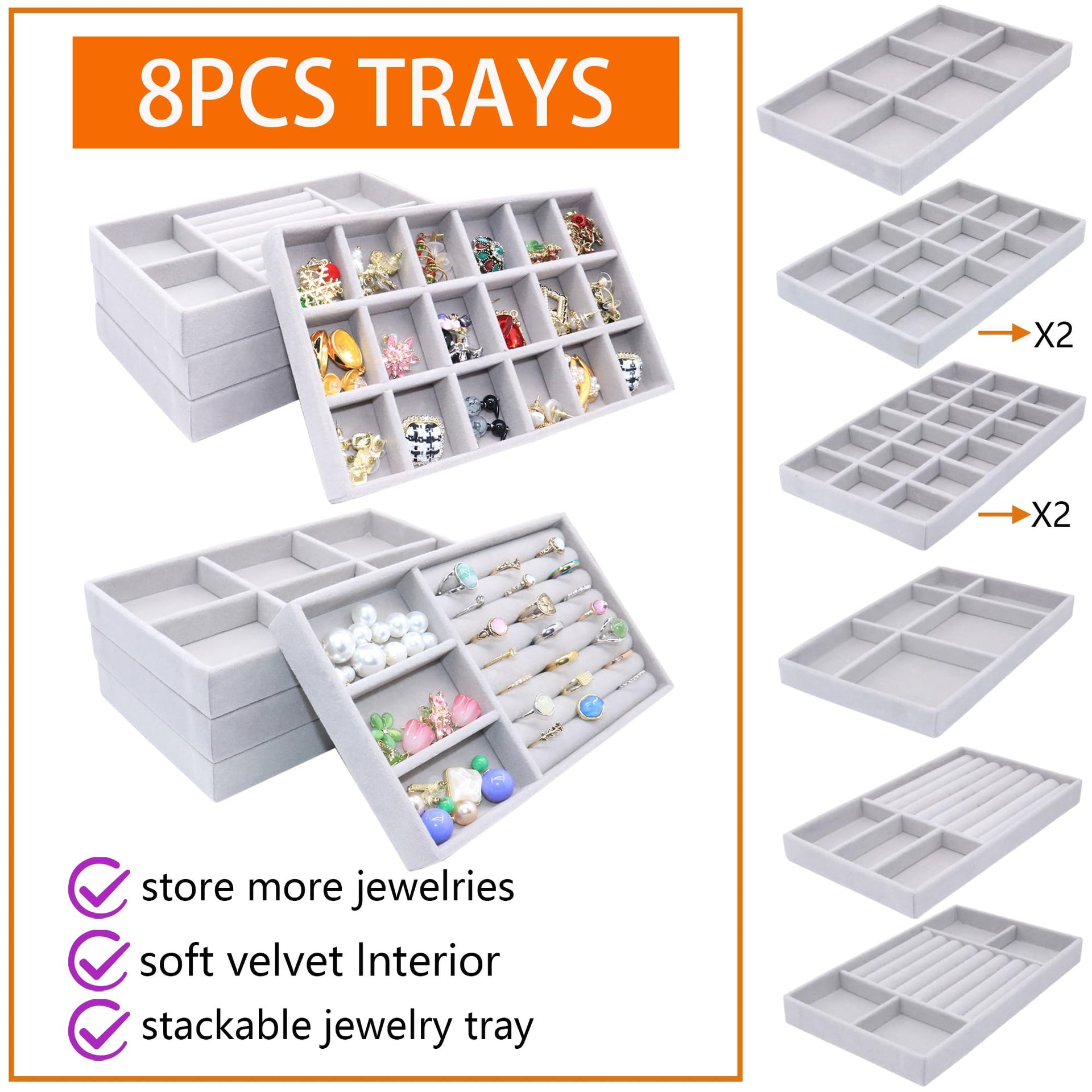 Jewelry Storage 8PACK (8 Count)
