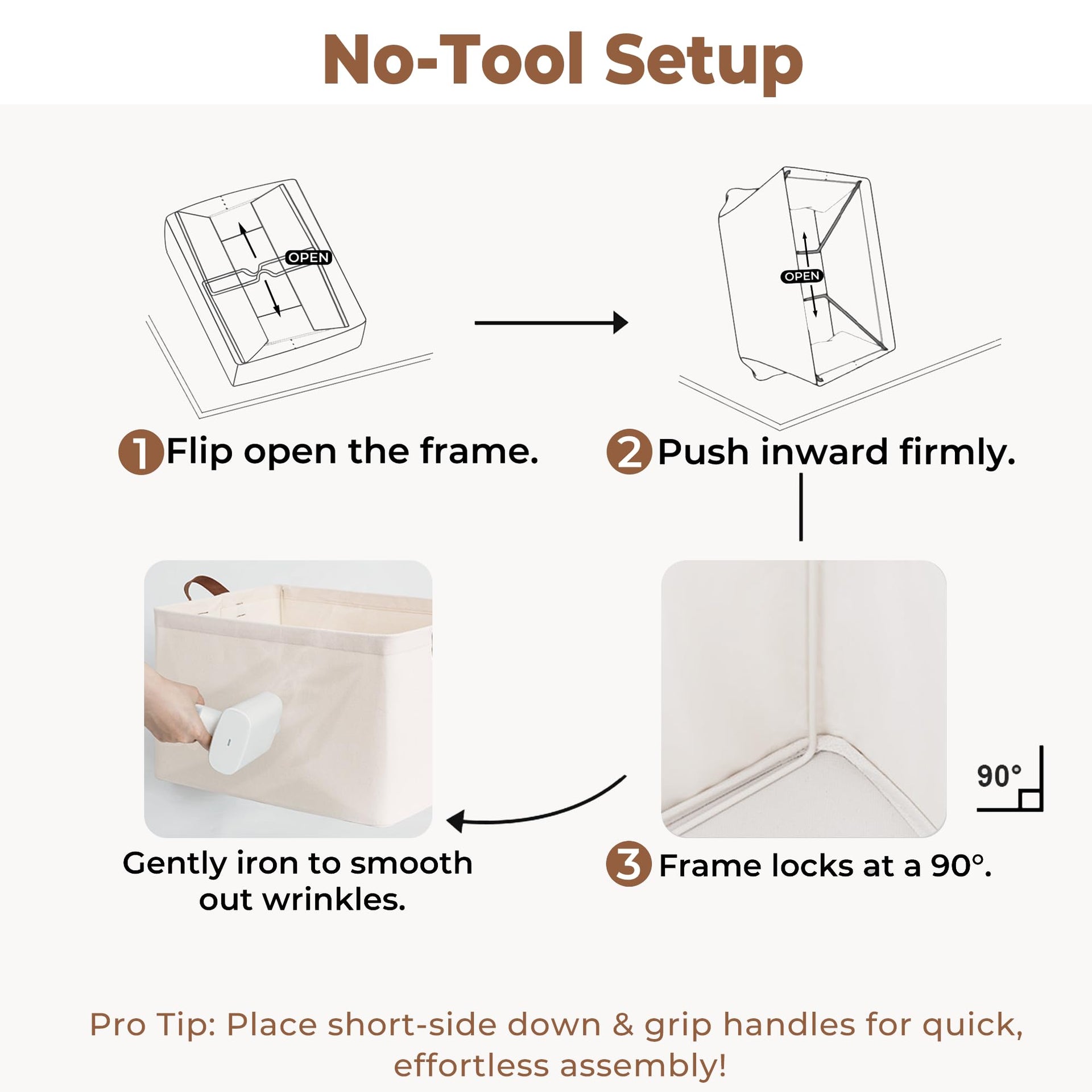 Storage Basket for Shelves (2 Count)