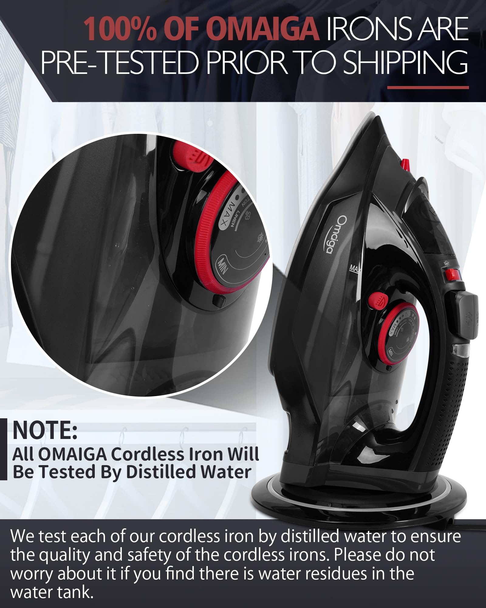 Cordless Iron for Clothes