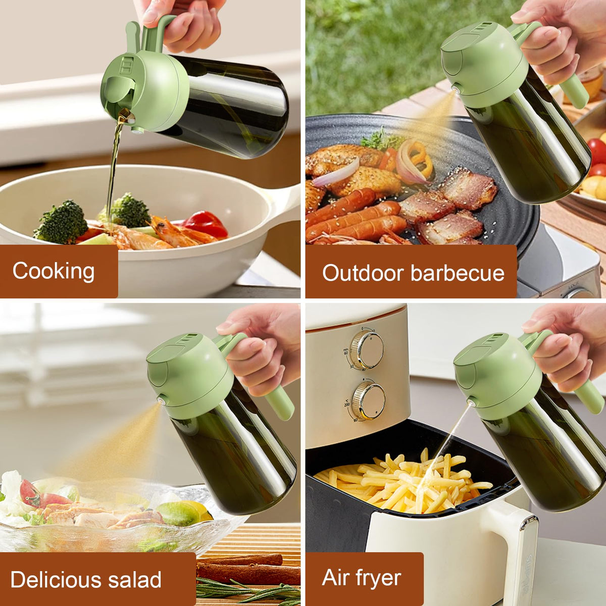 16oz 470ml Light Blocking Oil Sprayer for Cooking with Stickers