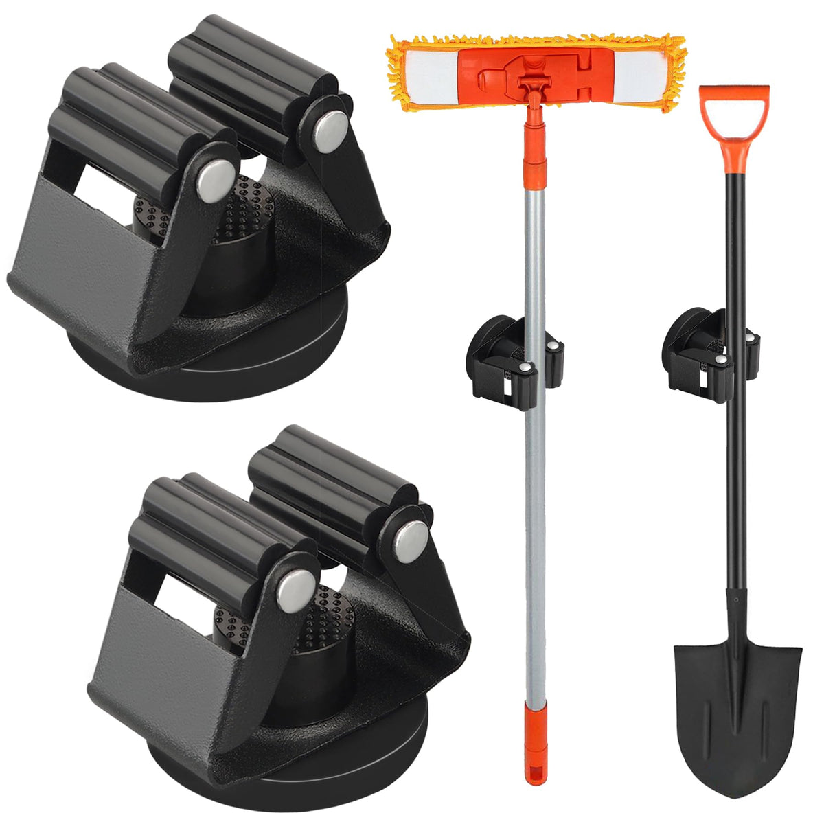 Magnetic Broom Holder Heavy Duty (2 Count)