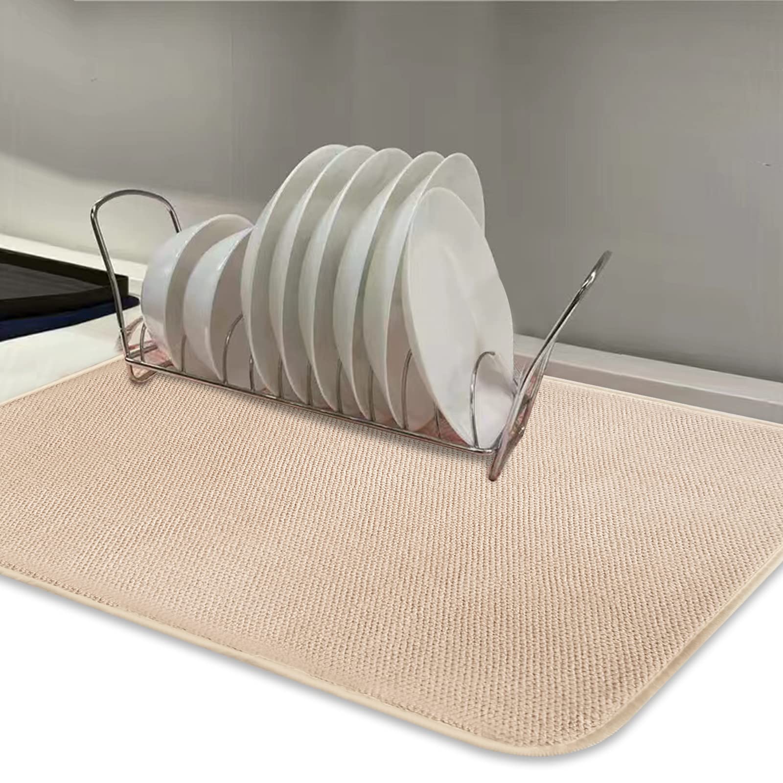 Dish Drying Mats for Kitchen Counter 2Pcs (2 Count)