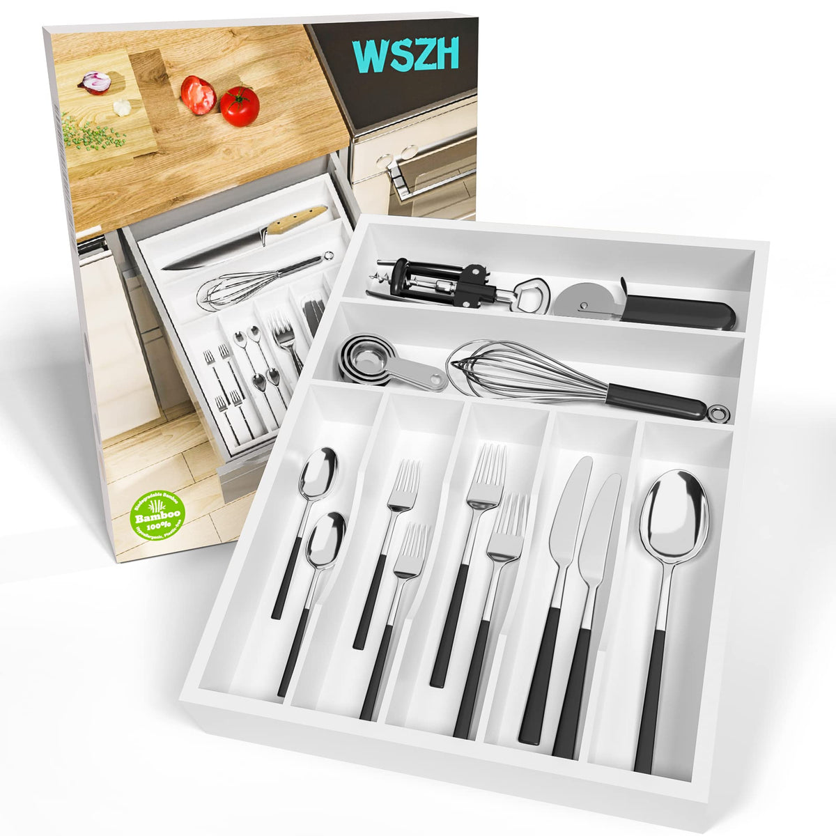 Utensil Organizer Silverware Drawer Organizer