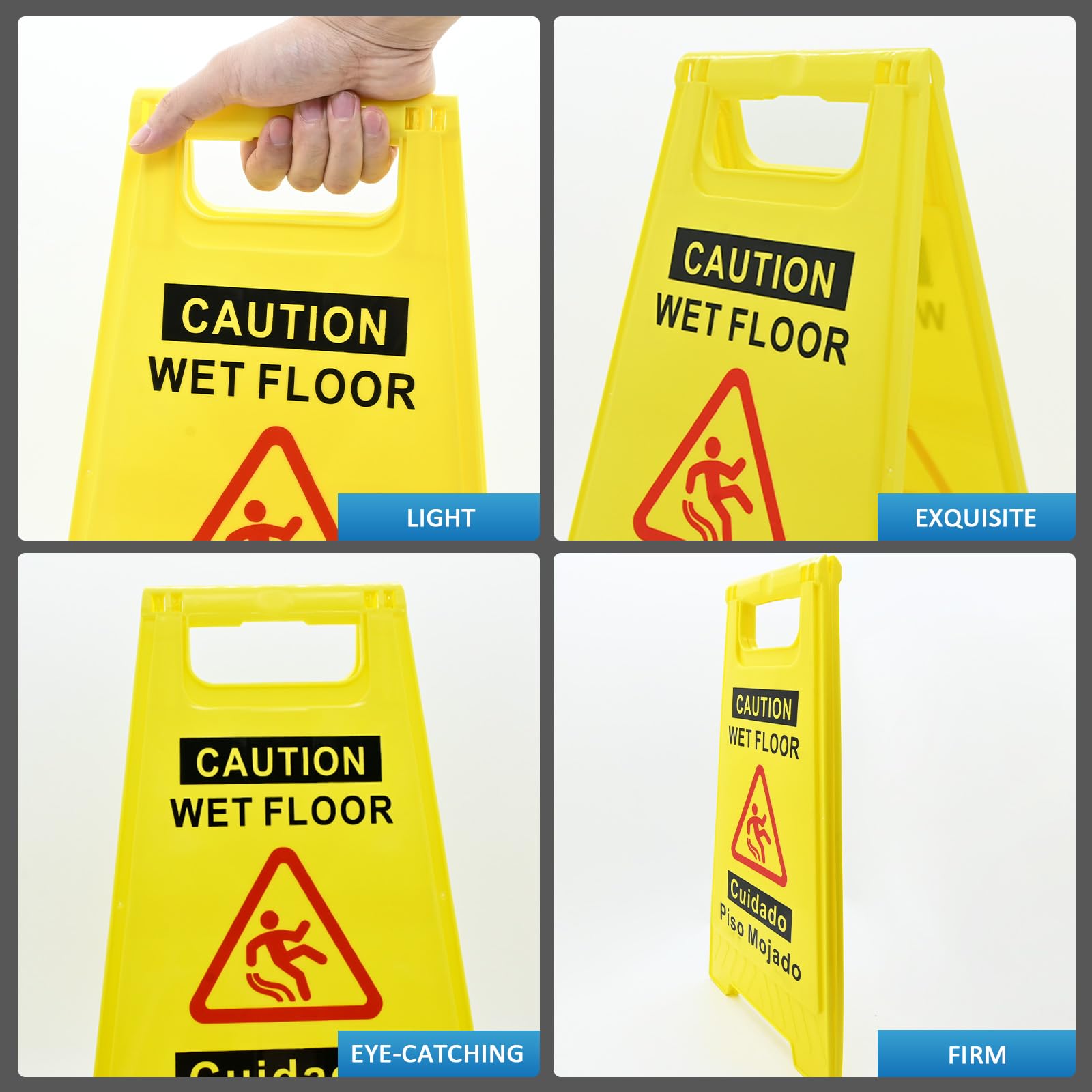 2 Pack Caution Wet Floor Sign (2 Count)
