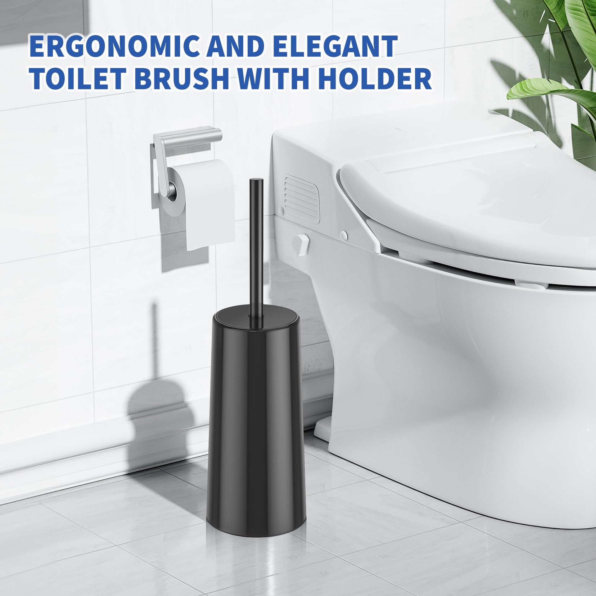 Toilet Brush and Holder (2 Count)