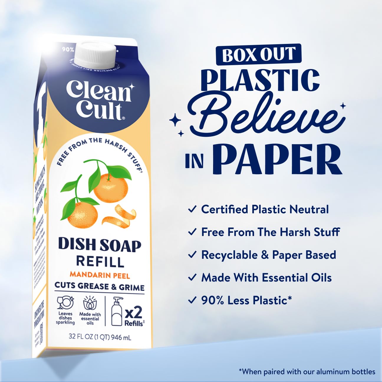 Dish Soap Liquid Refills (96 Fl Oz)