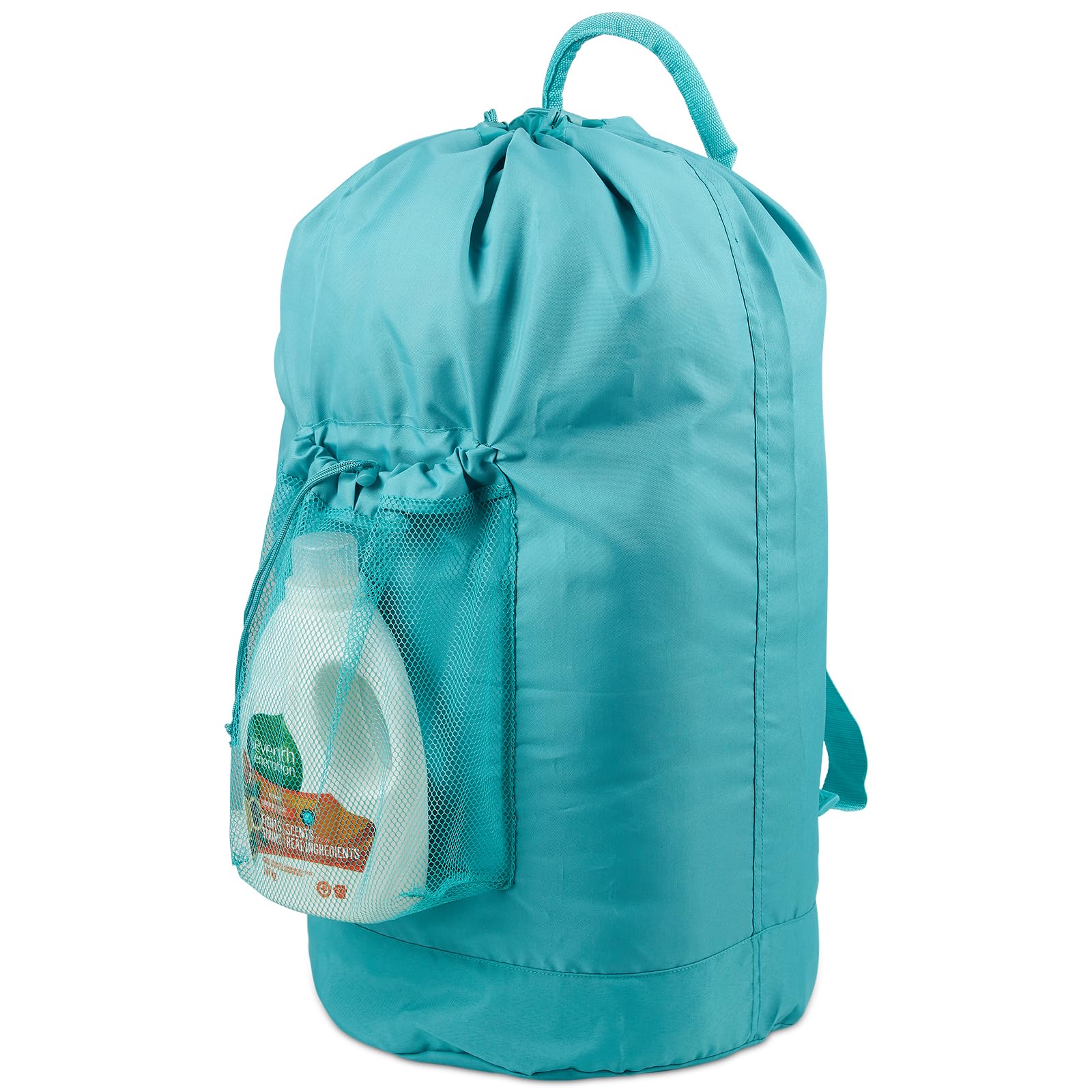 Backpack Laundry Bag with Straps and Detergent Holder