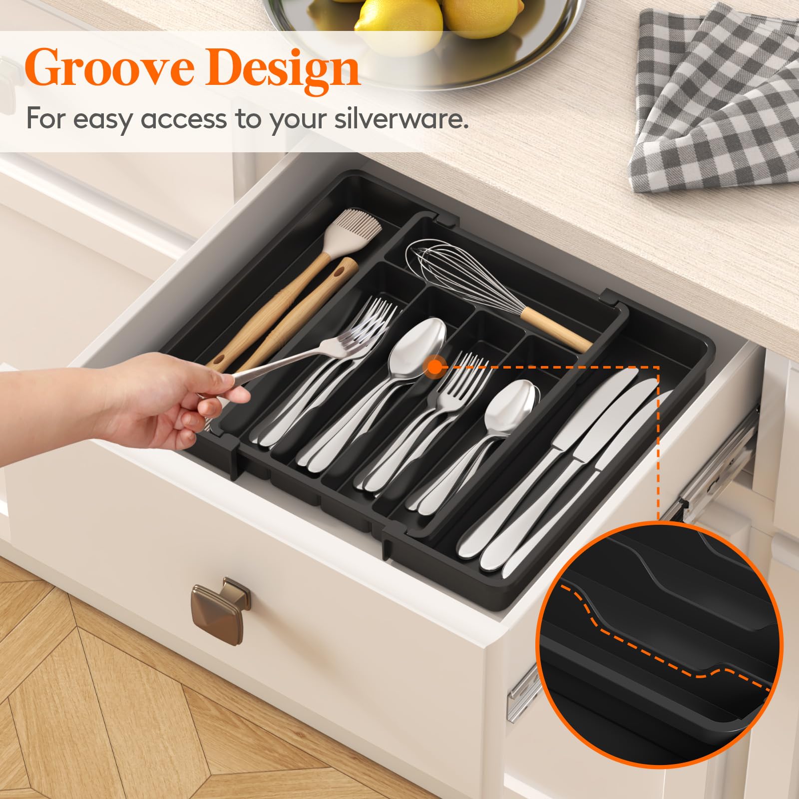 Expandable Silverware Organizer