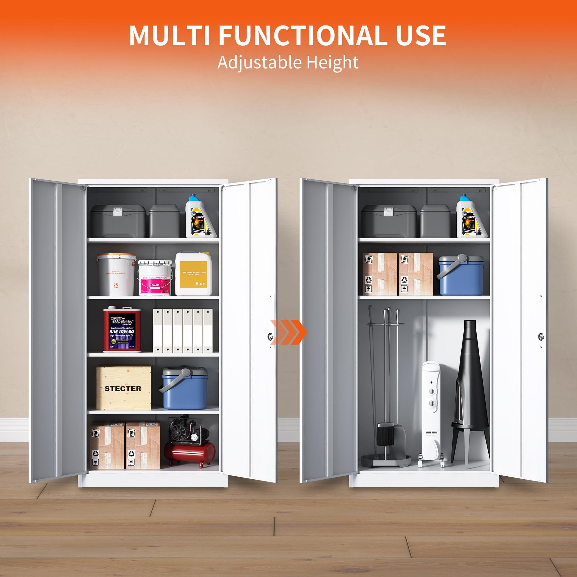 Metal Storage Cabinet for Garage