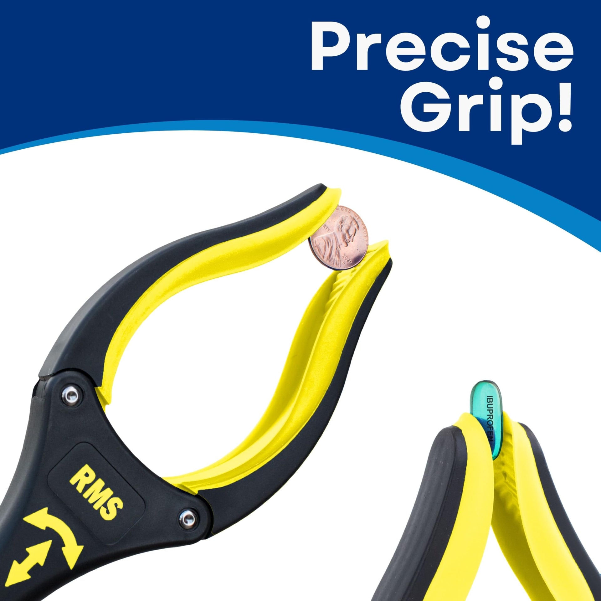 2 Pack 32 Inch Extra Long Grabber Reacher with Rotating Jaw (2 Count)