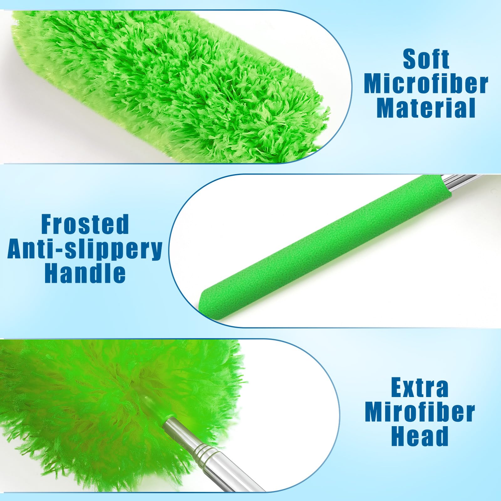 1 Pcs Microfiber Feather Duster for Cleaning