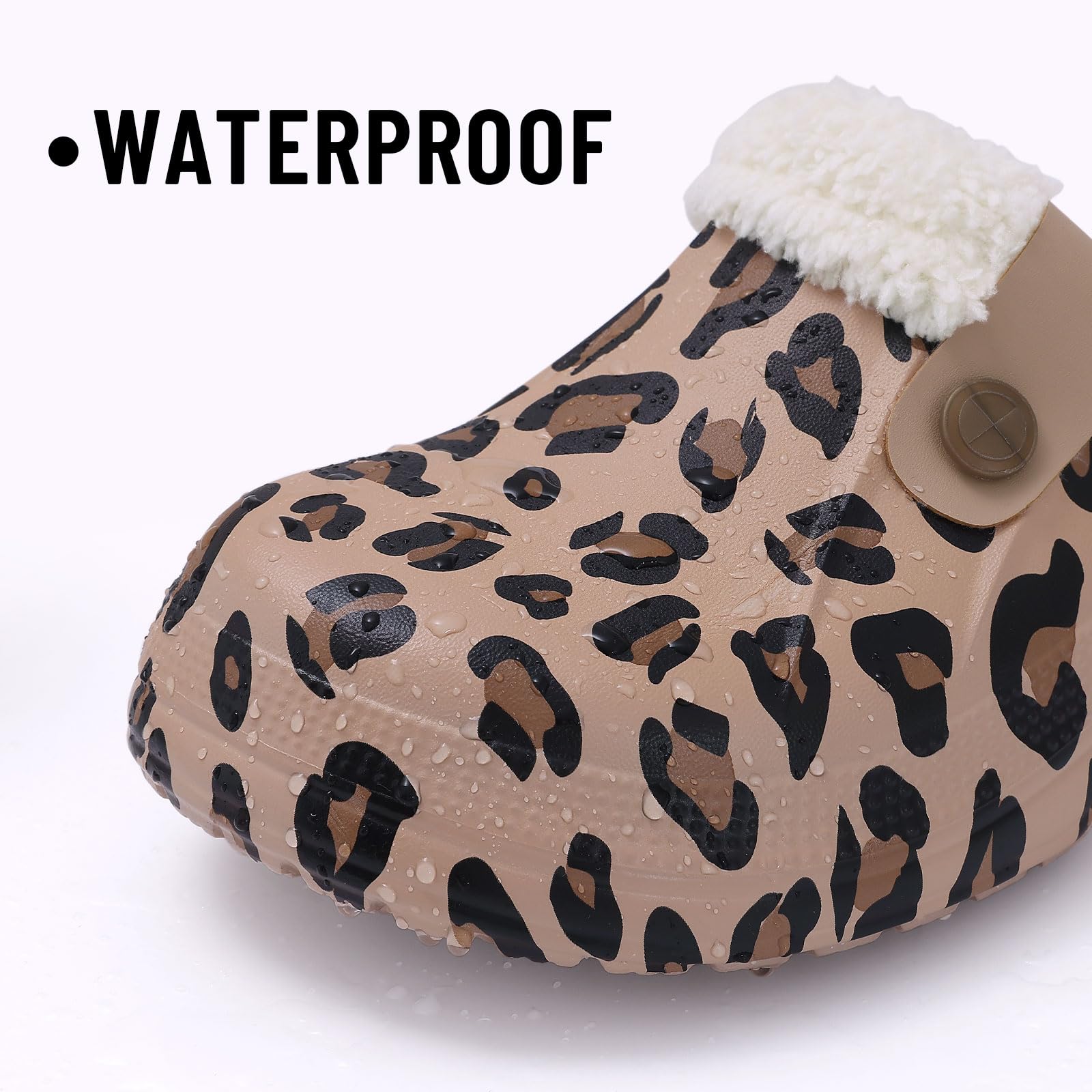 Fur Lined Clogs for Women & Men Fuzzy Slippers with Memory Foam