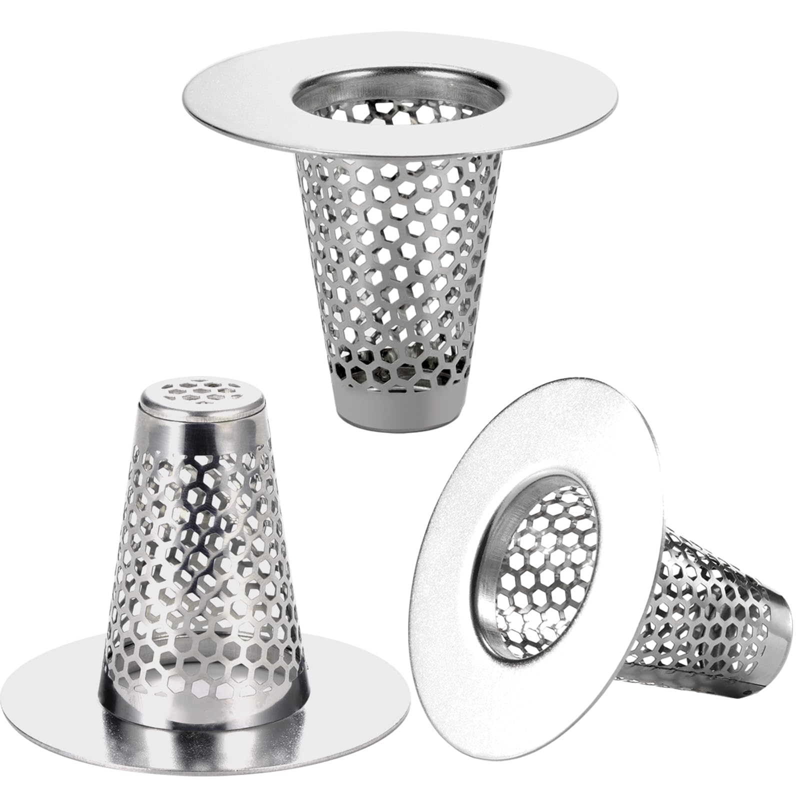Bathroom Sink Drain Strainers for 1.1" (3 Count)