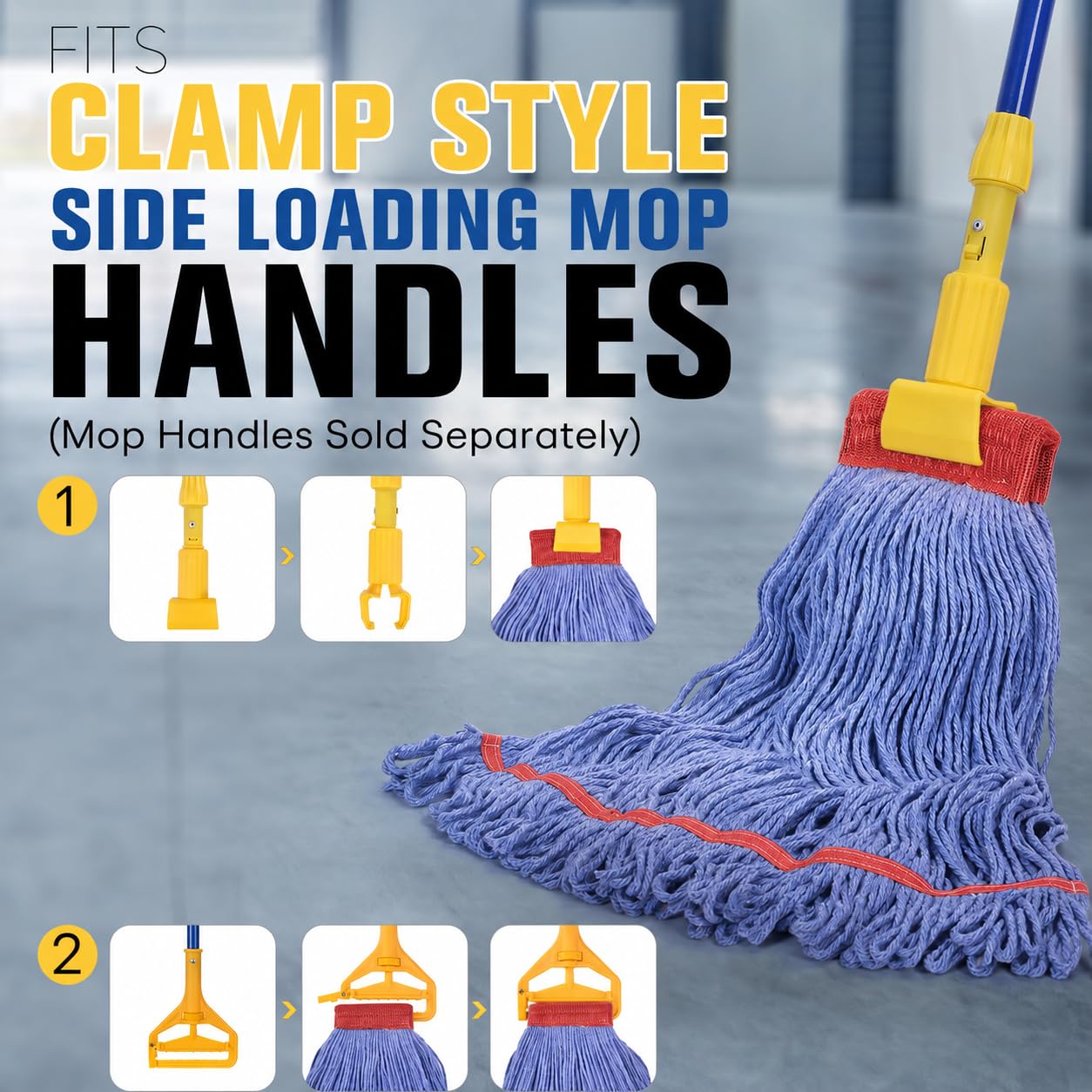 Matthew Cleaning Commercial Mop Head Replacement (3 Count)