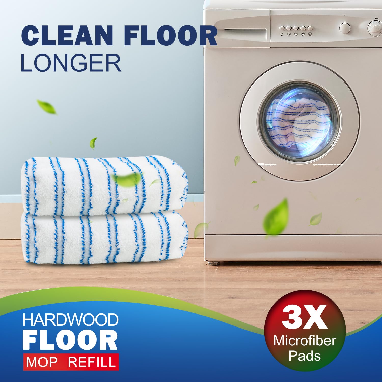 Matthew Microfiber Mop Refills Compatible with Hardwood Floor 'N More (4.99 Count)