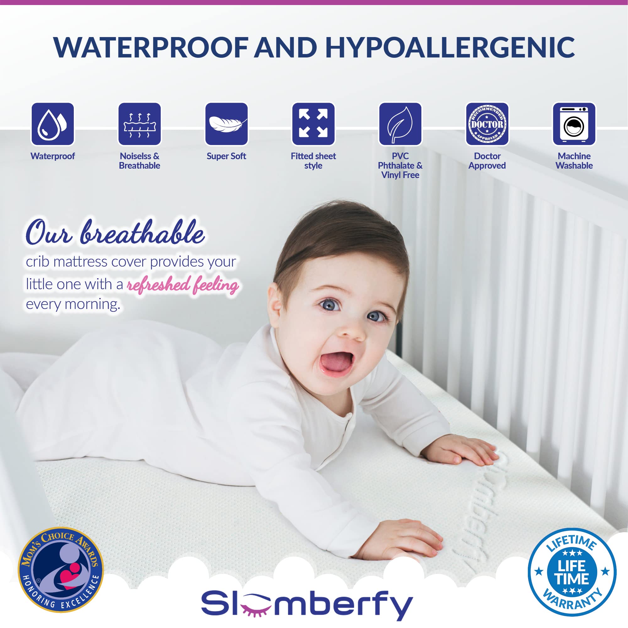 Waterproof Mini Crib Mattress Protector