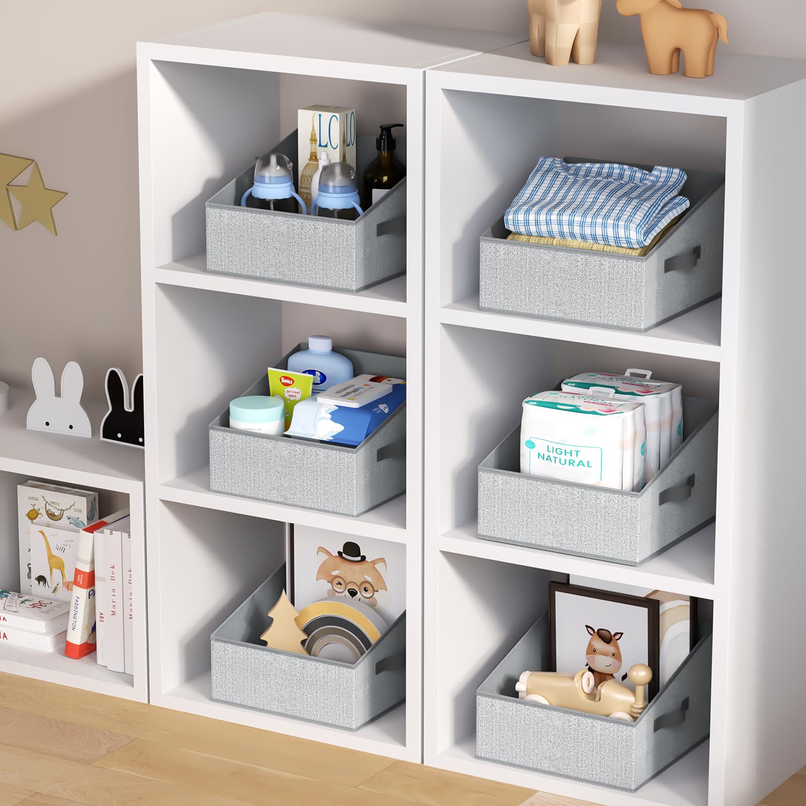 Closet Storage Bins (6 Count)